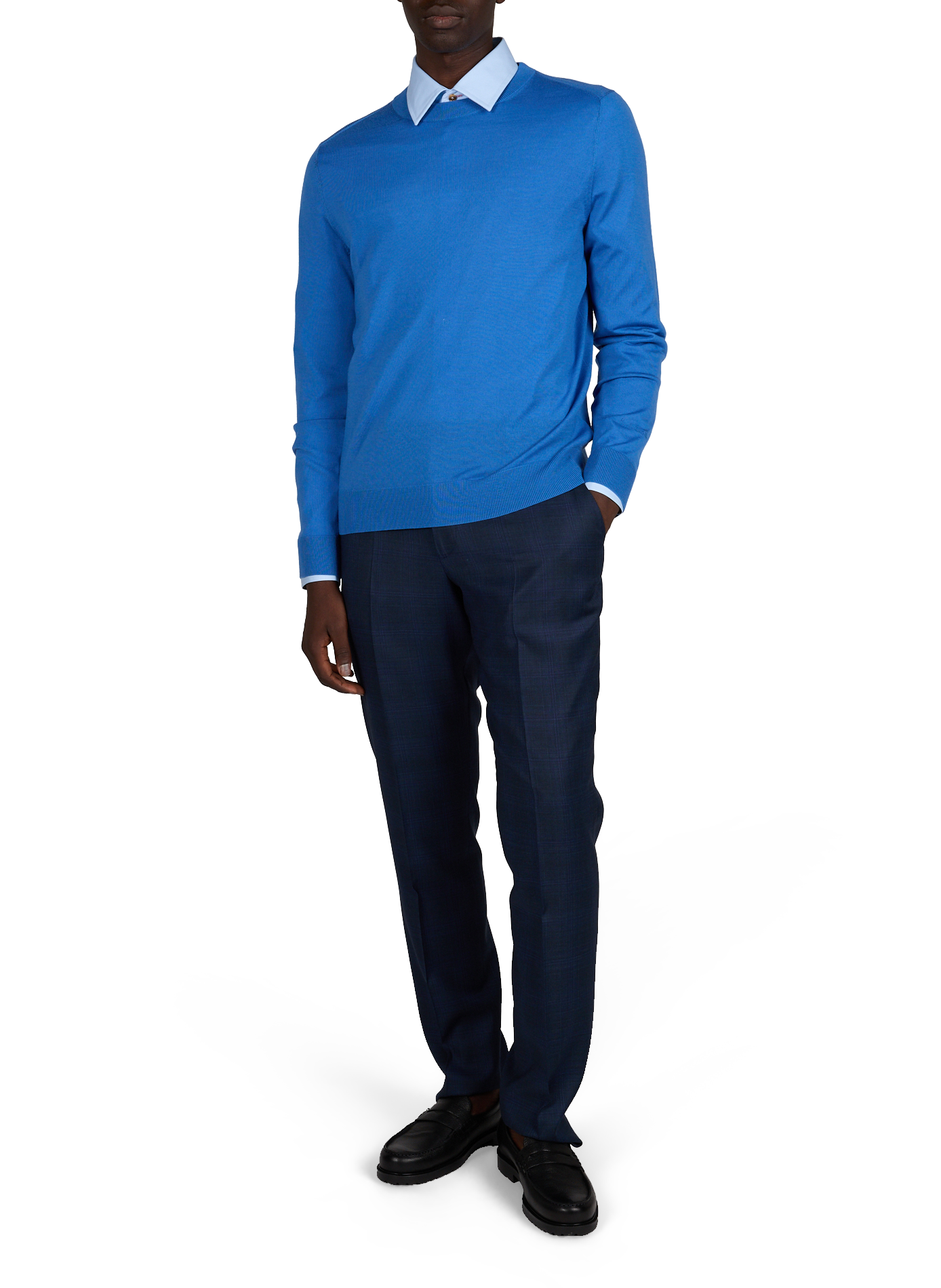 Round neck wool sweater PAUL SMITH Blue