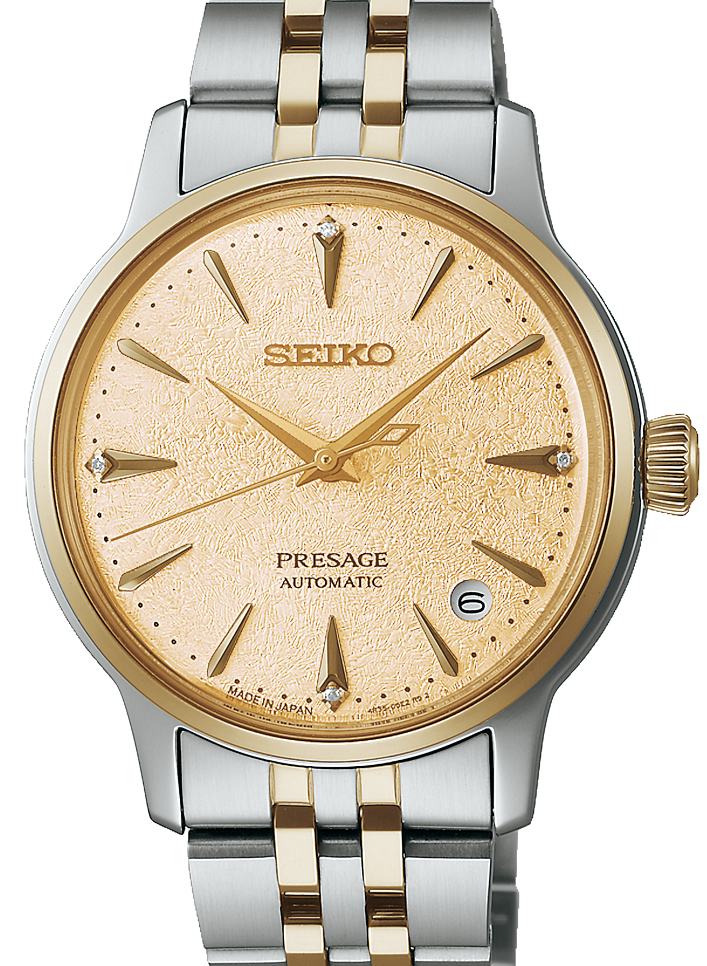 Montre automatique Presage en acier inoxydable SEIKO Doré