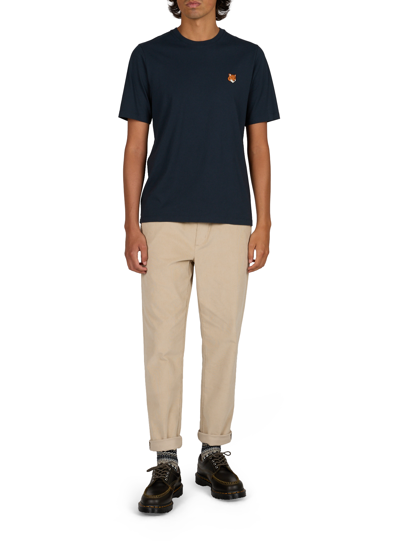 Straight Solid Color Cotton Blend Pants MAISON LABICHE Beige