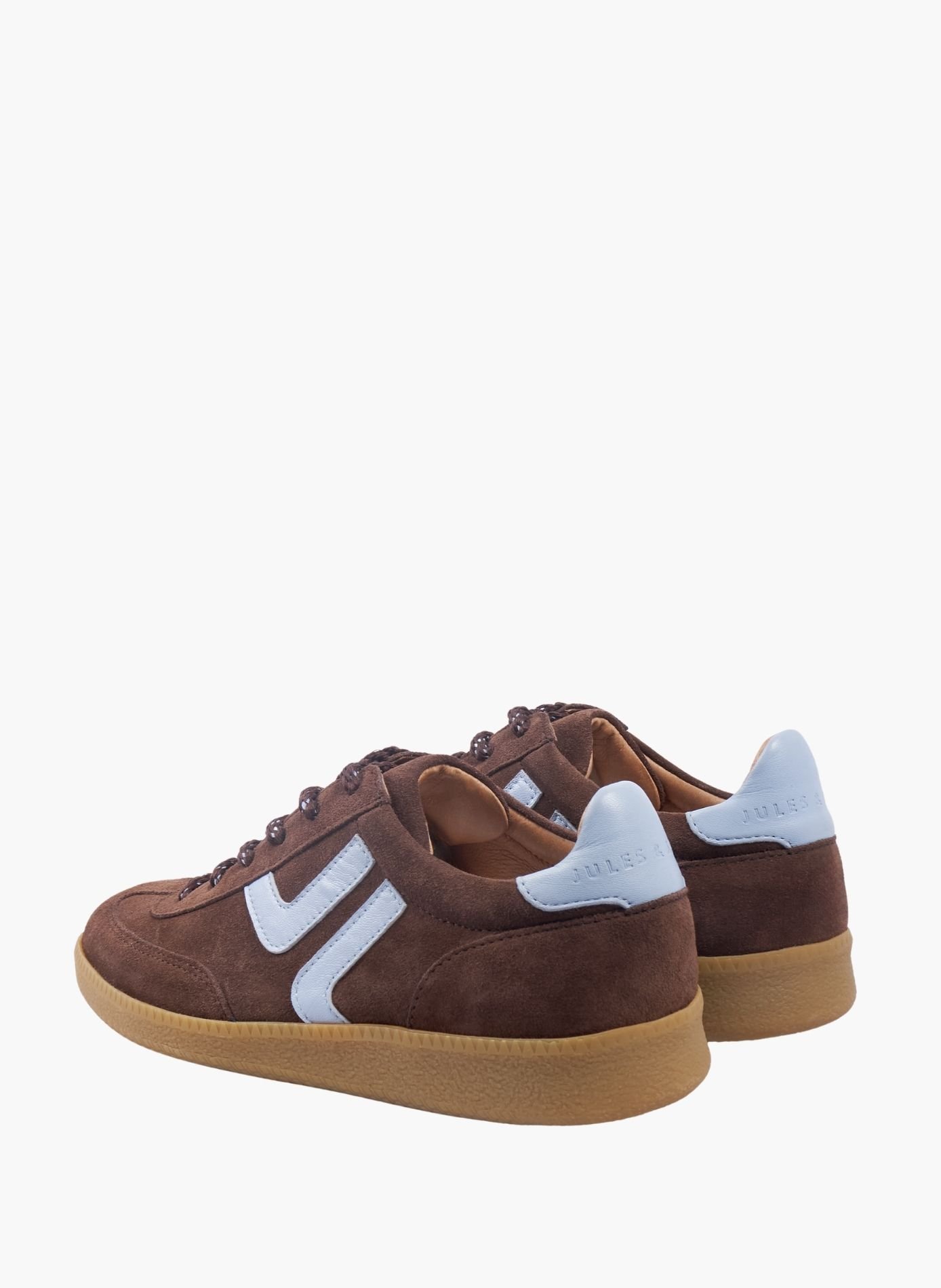 Baskets ninon cuir JULES & JENN Marron