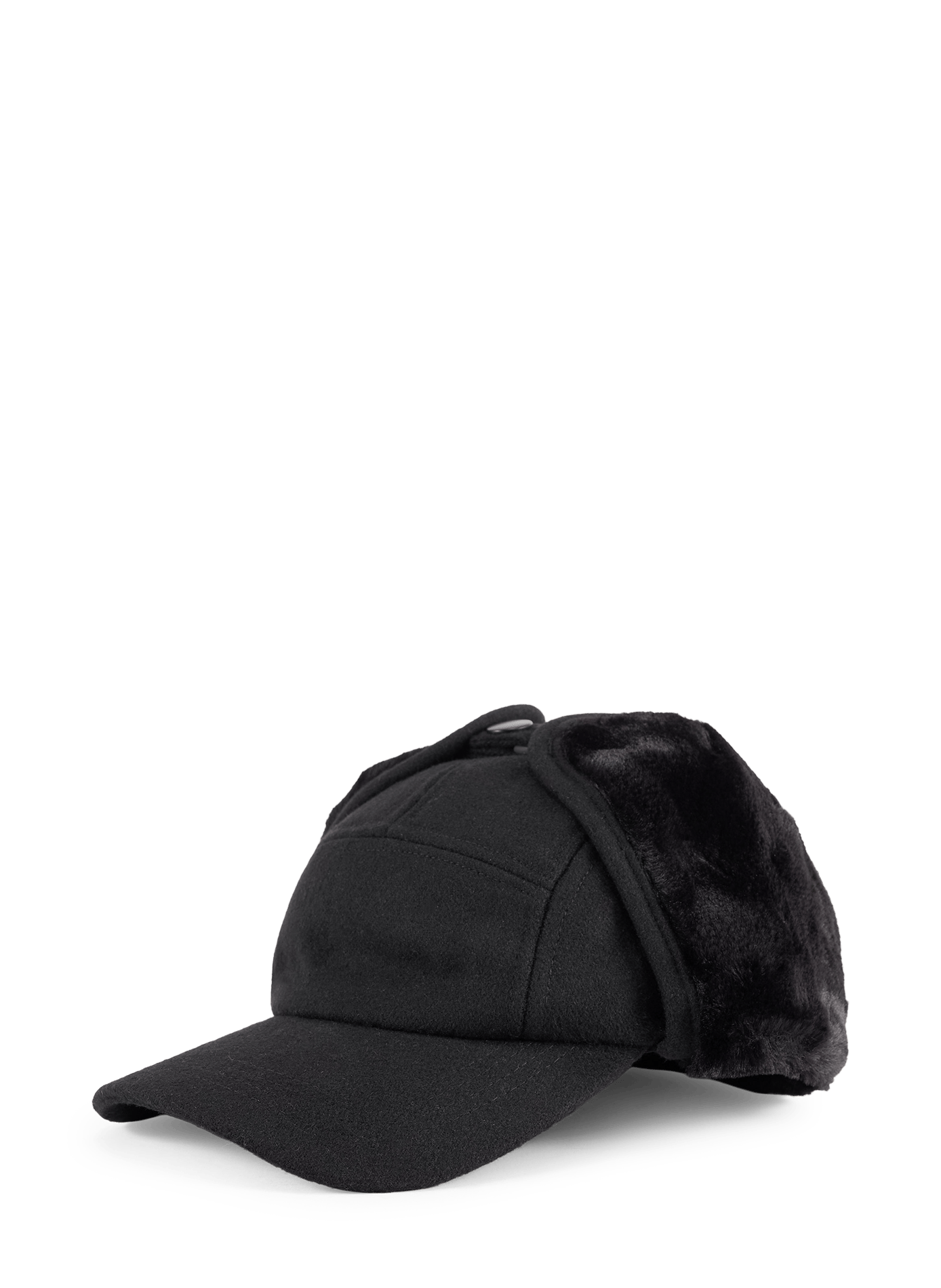 Sherpa earflap cap in a wool blend ARTE ANTWERP Black