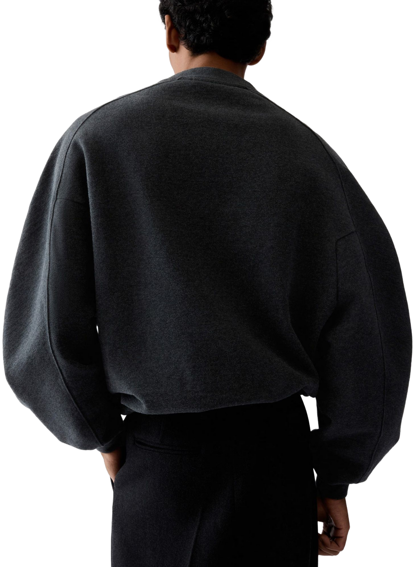 De ruime Ruban-sweatshirt van katoen JACQUEMUS Grijs