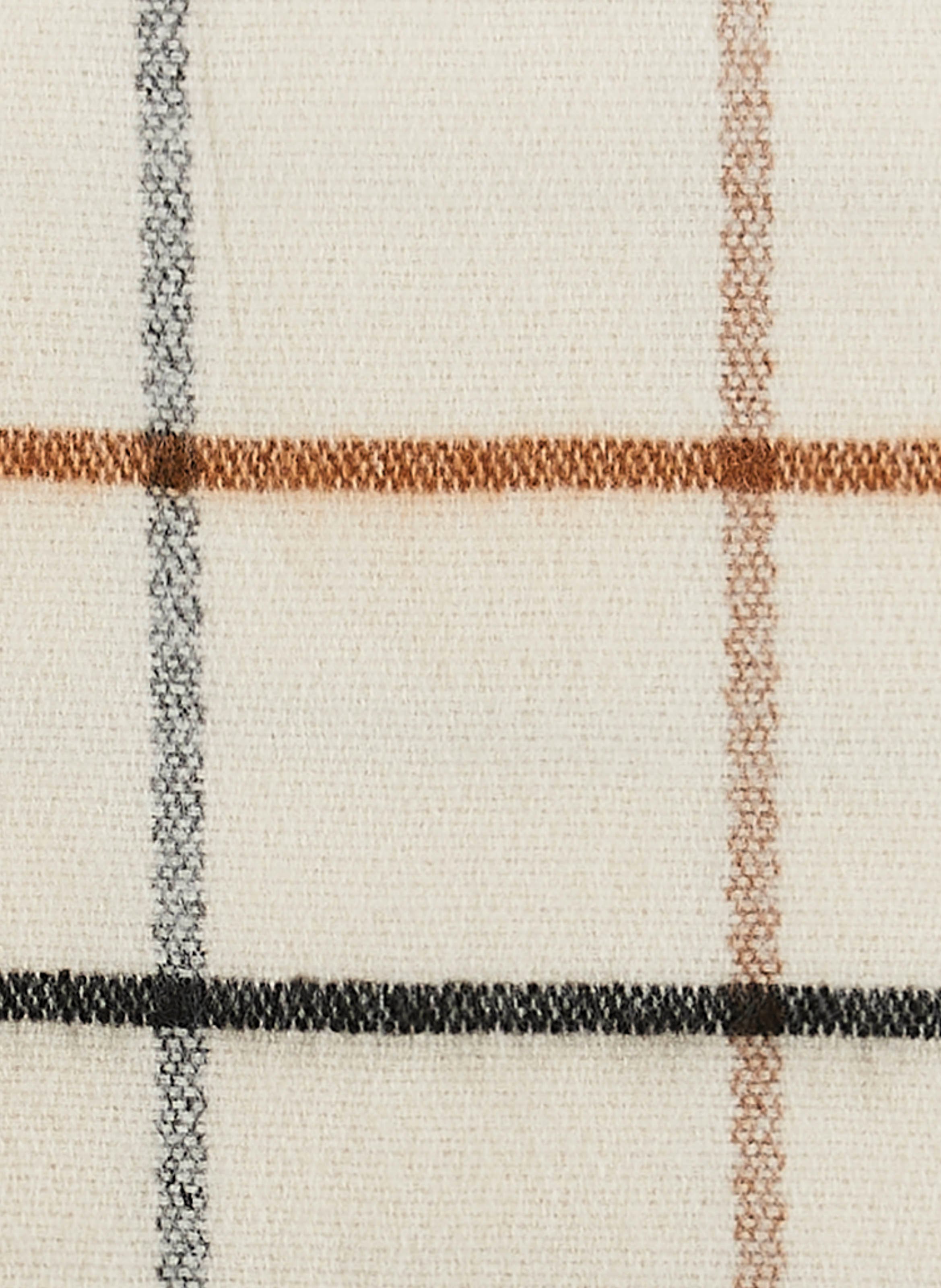 Écharpe tissée à carreaux SAISON 1865 Beige