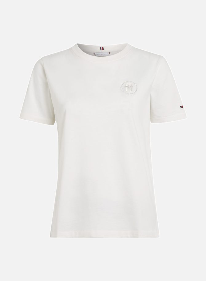 Cotton T-shirt with embroidered logo TOMMY HILFIGER