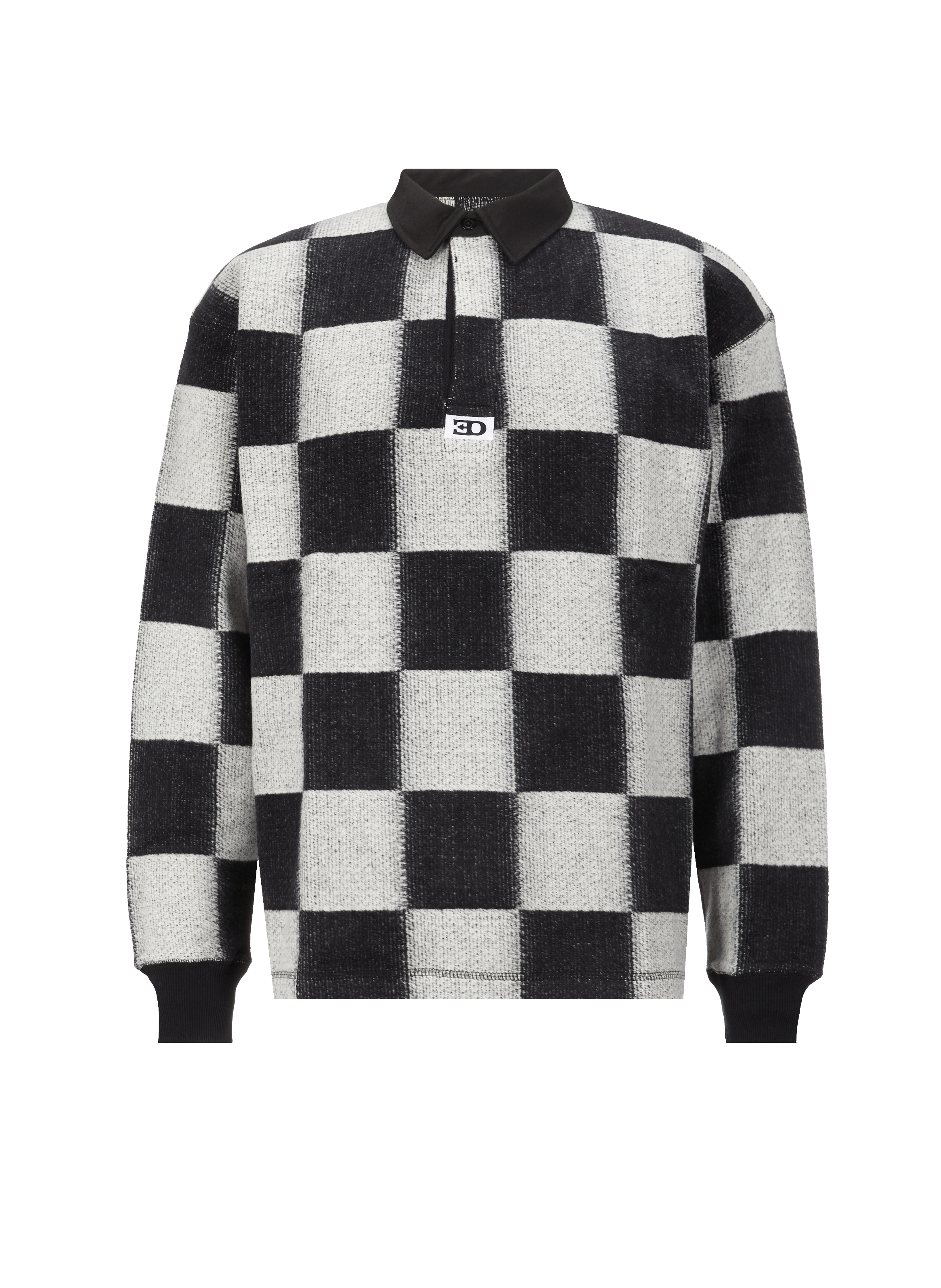 Polo manches longues en coton