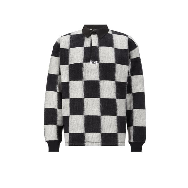 Polo manches longues en coton