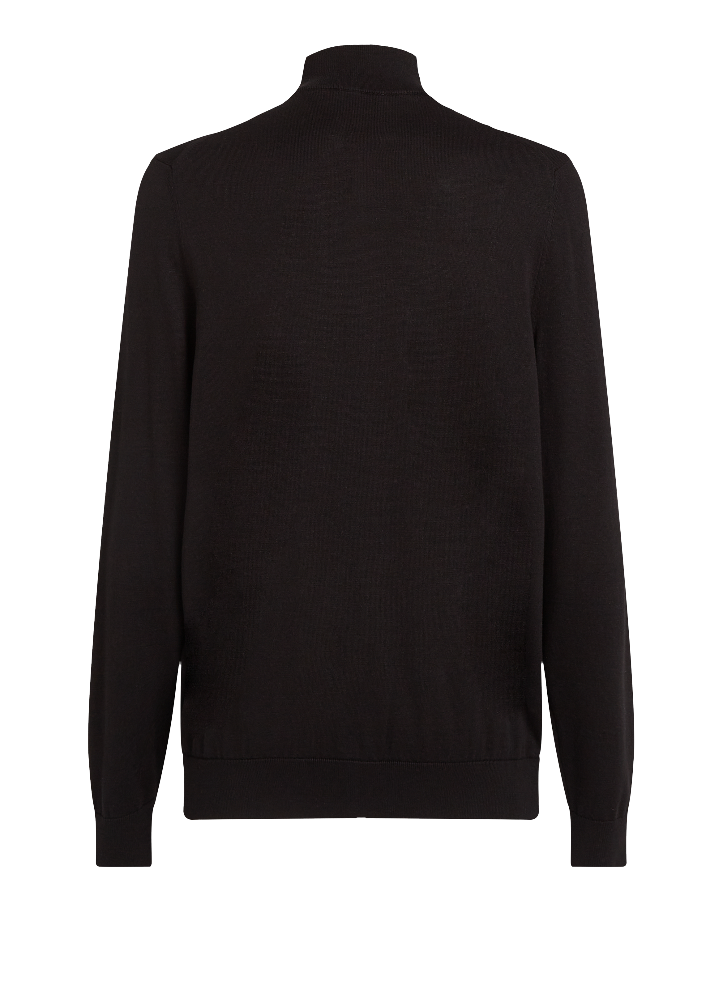 Gilet zippé en coton et soie Noir