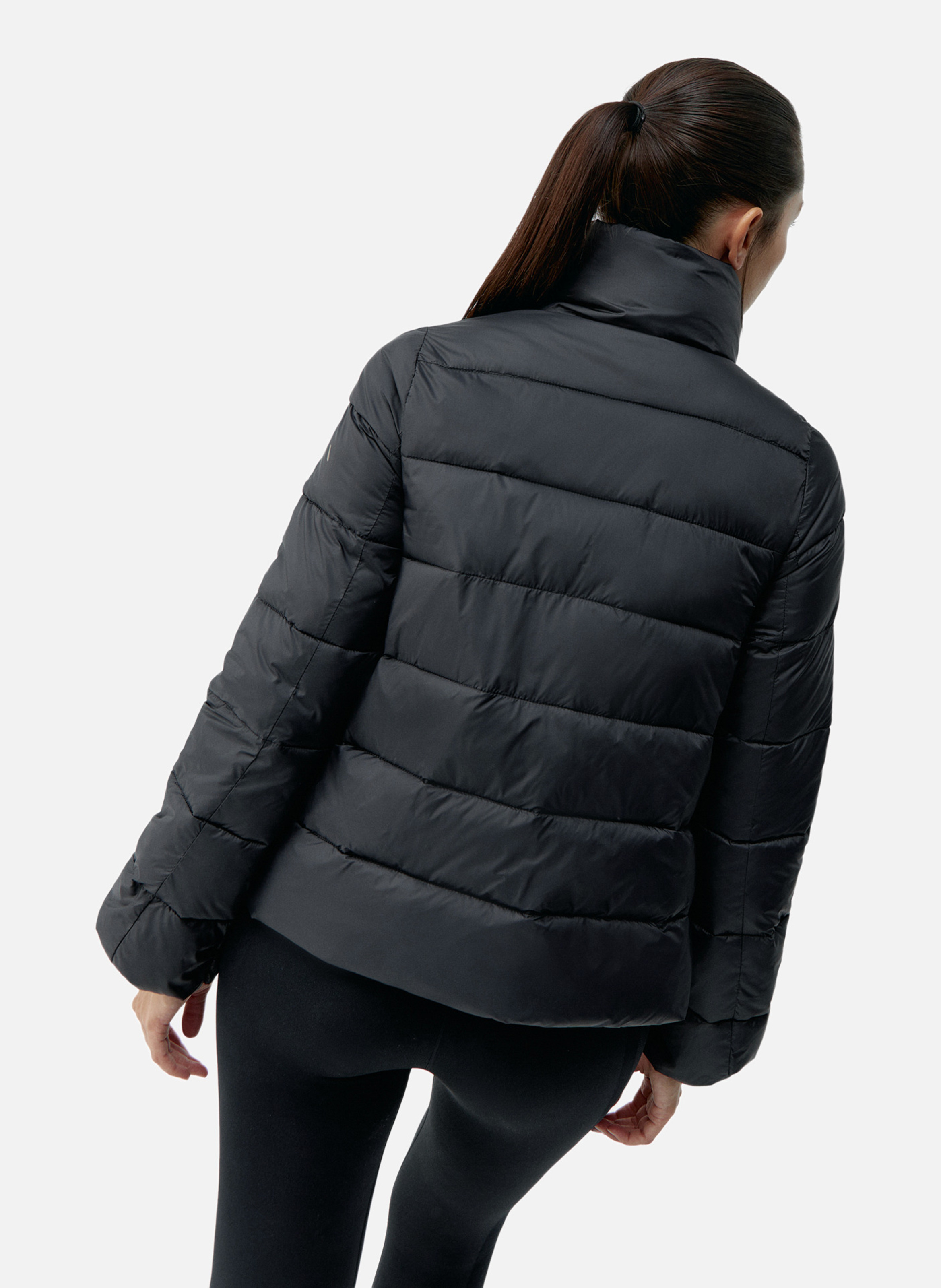 Veste de sport zippée performance athleisure vegan hack BORN LIVING YOGA Noir