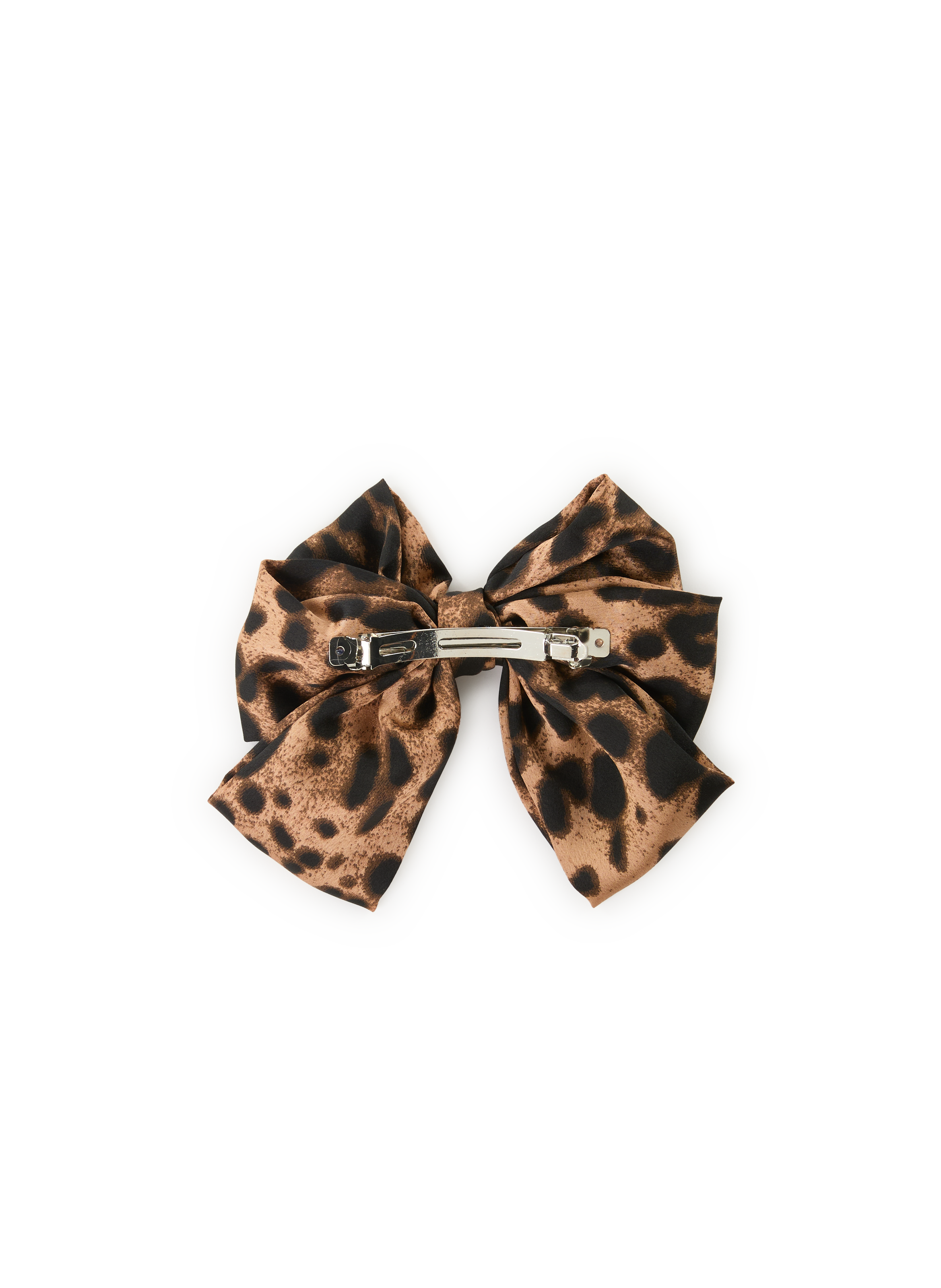Barette noeud à motif léopard AU PRINTEMPS PARIS Beige