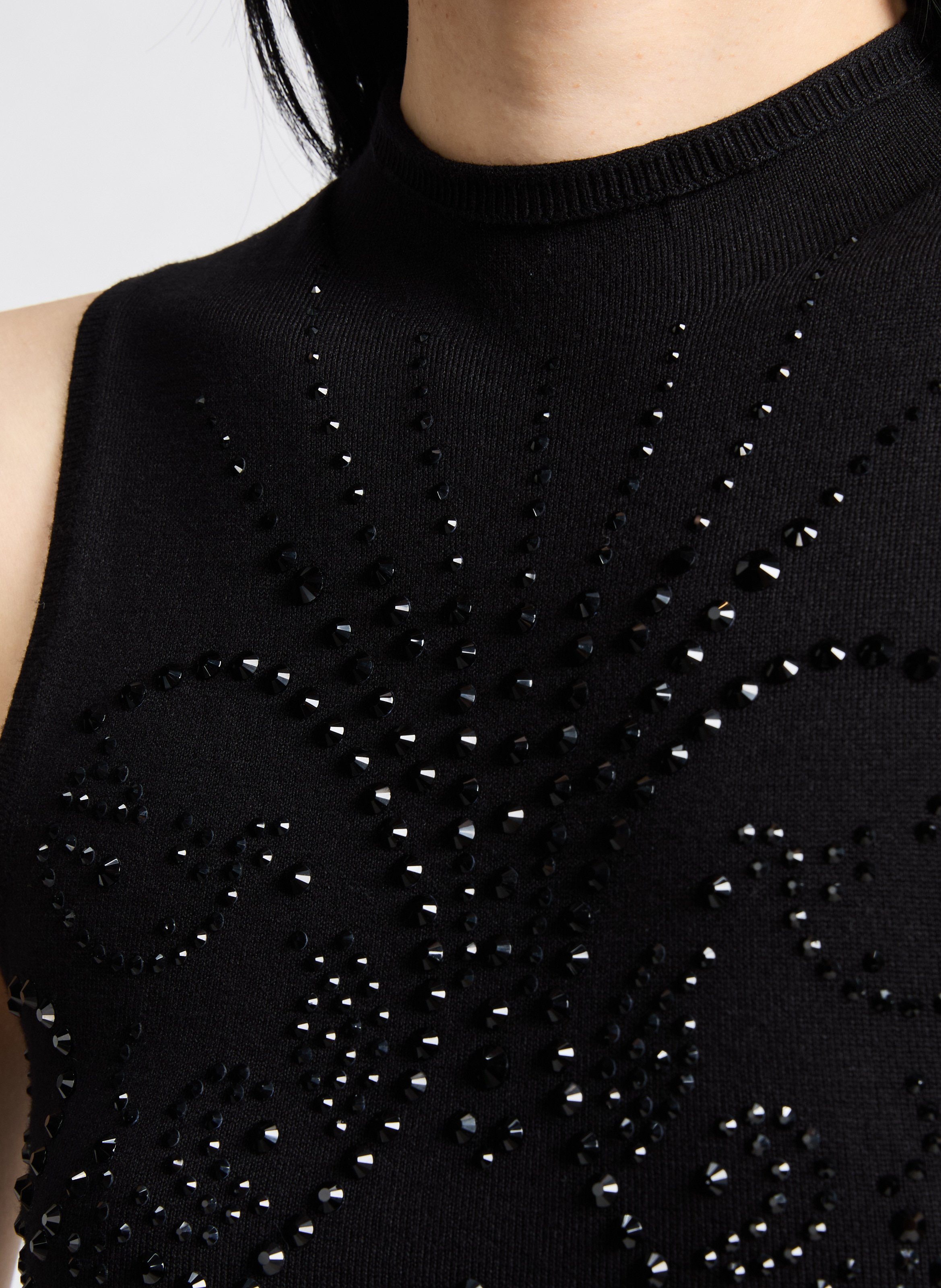 Top à logo GUESS Noir