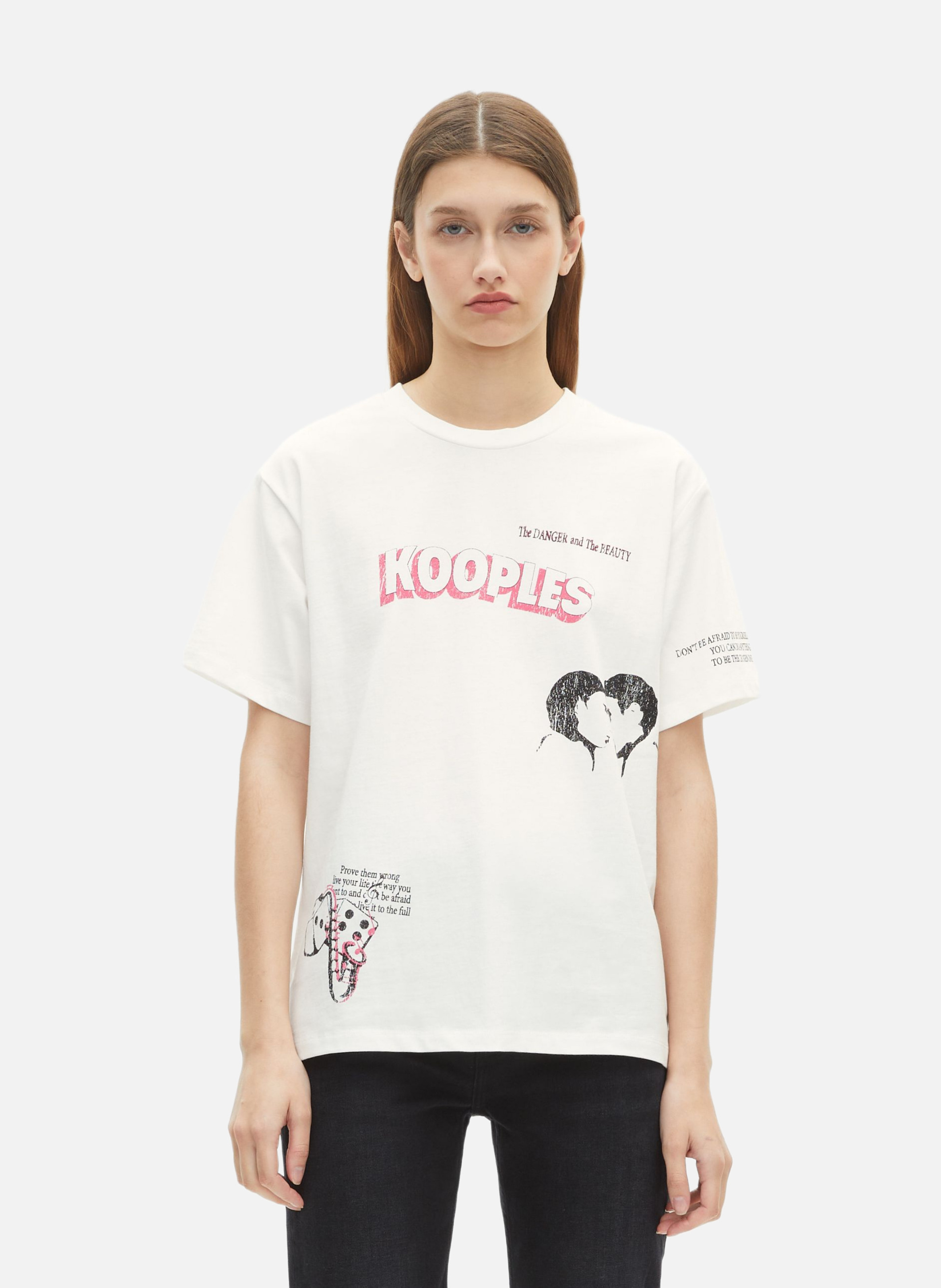 T-shirt avec sérigraphie THE KOOPLES Blanc