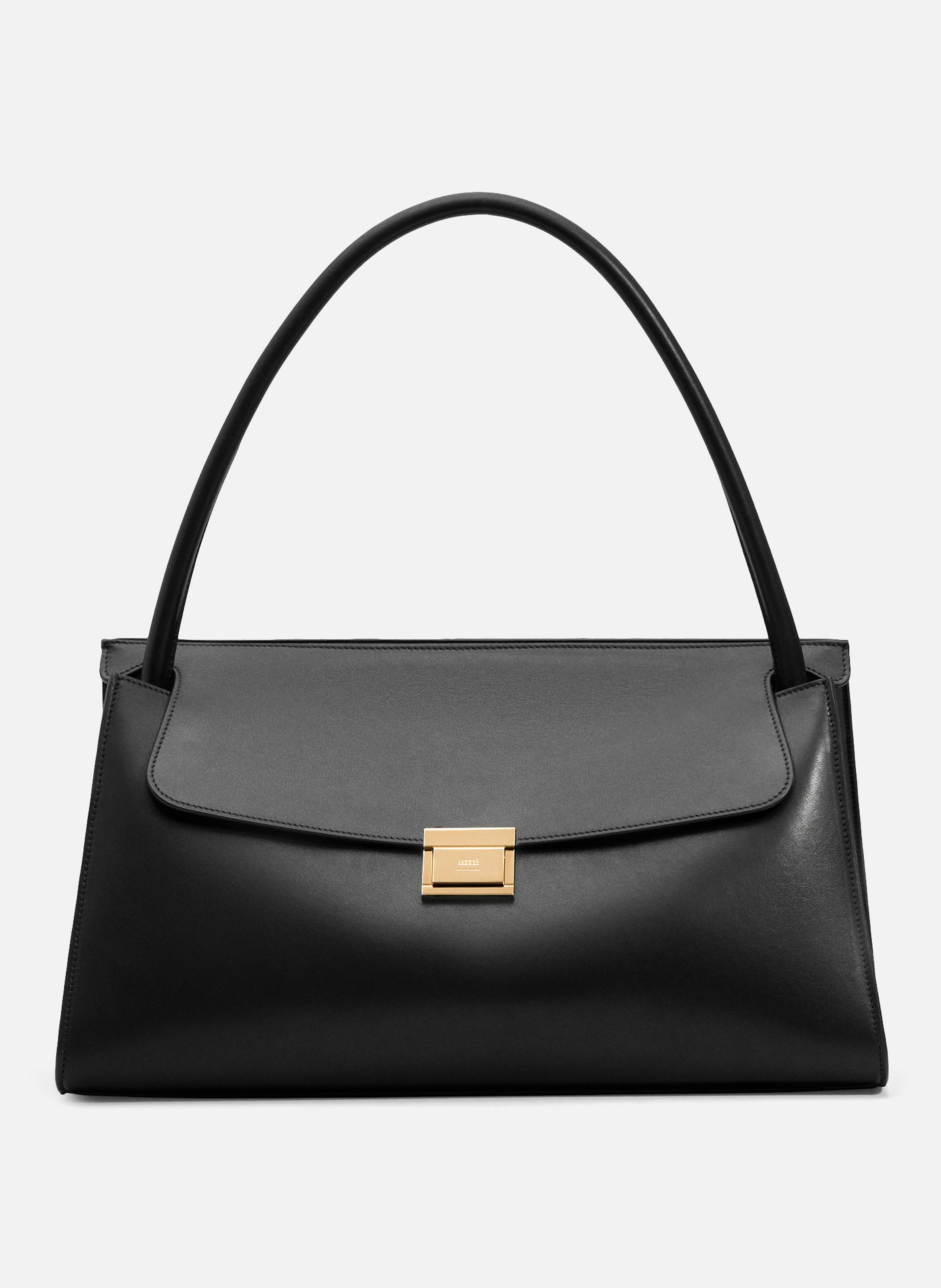 Sac Mimi En Cuir Lisse unisexe AMI PARIS Noir