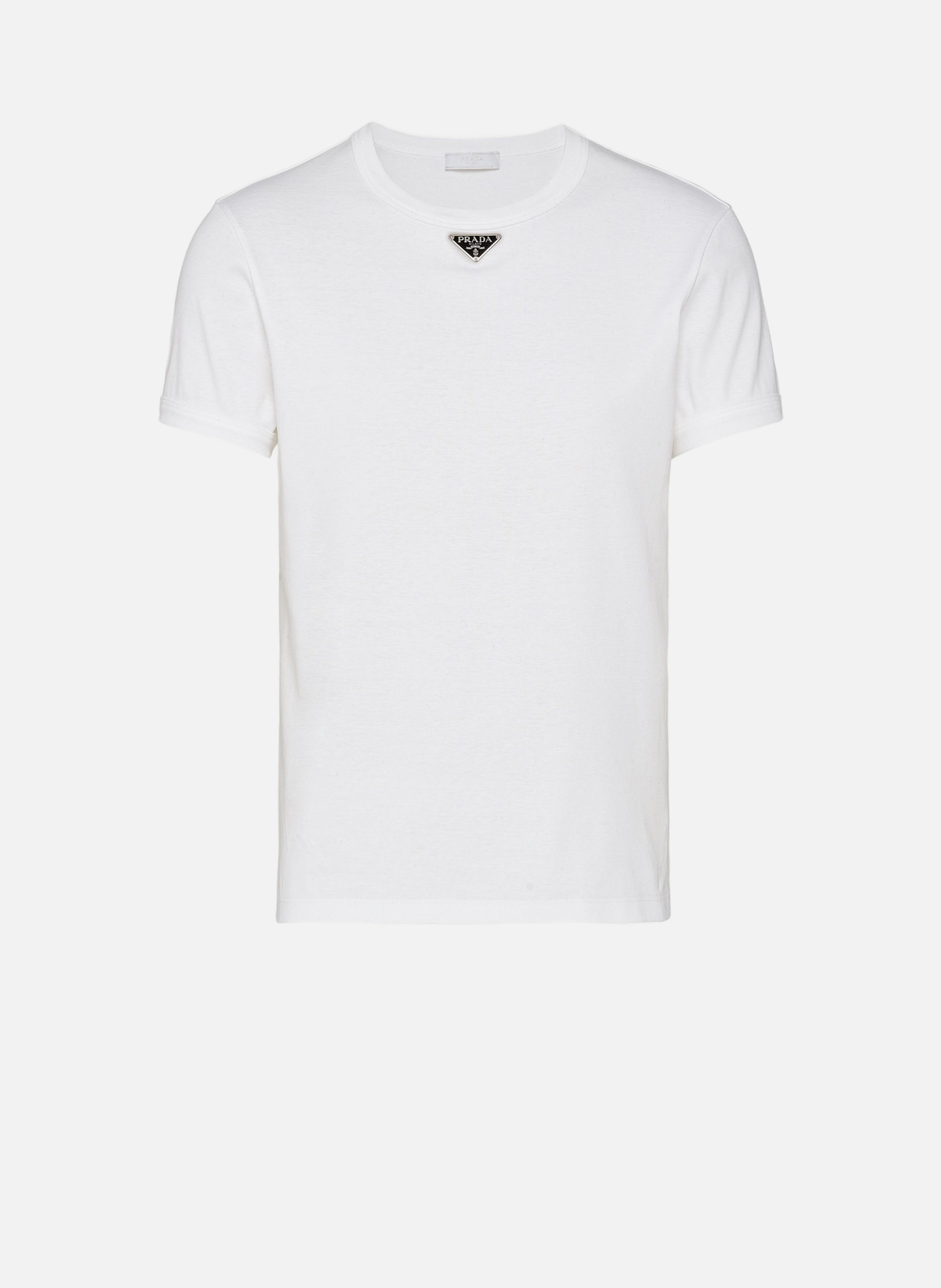 T-shirt en coton PRADA Blanc