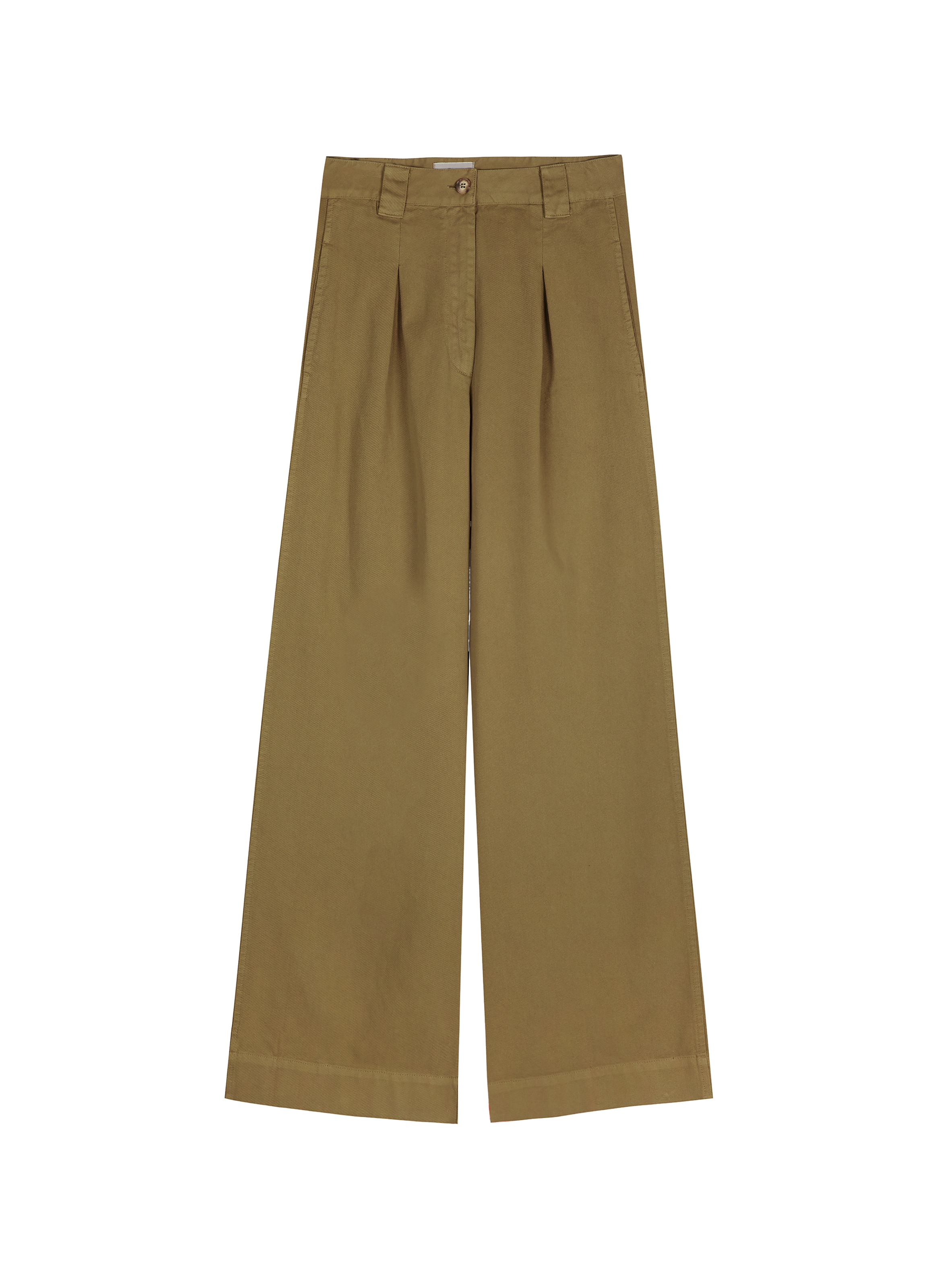 Pantalon large à plis en coton BOBO CHOSES Vert