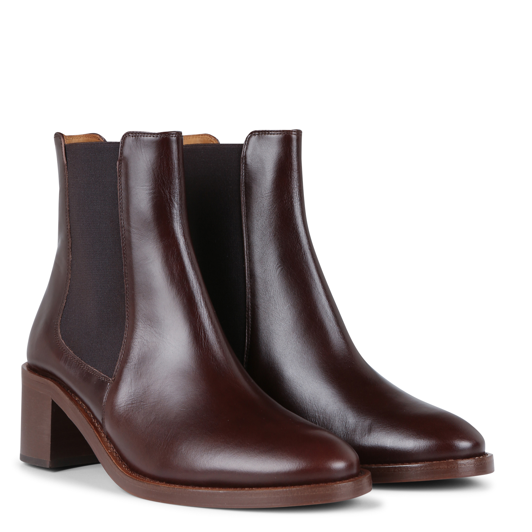 Bottines en cuir n°289 RIVECOUR Marron