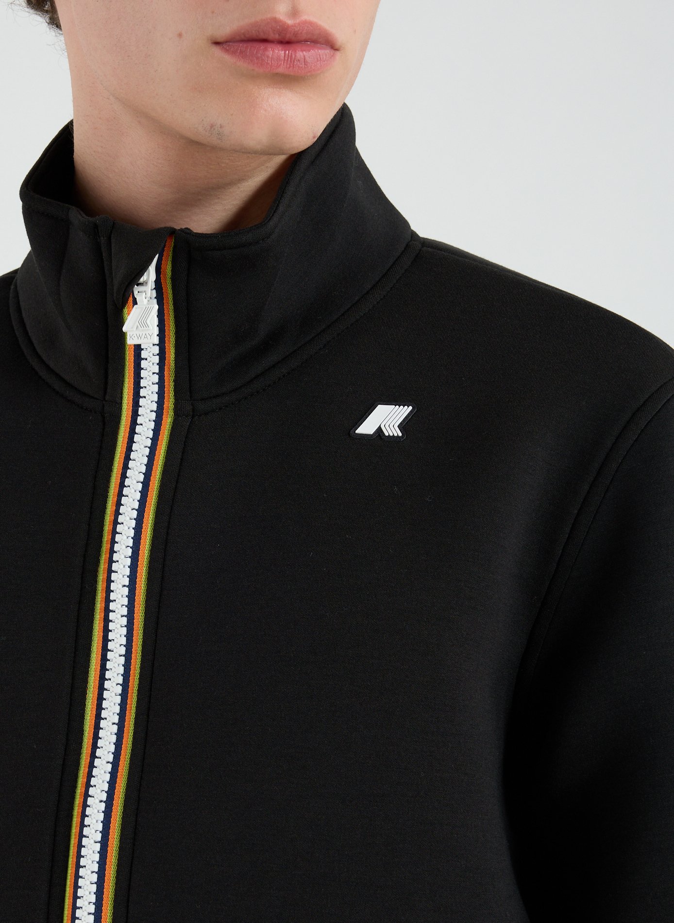 High neck sweatshirt K-WAY Black
