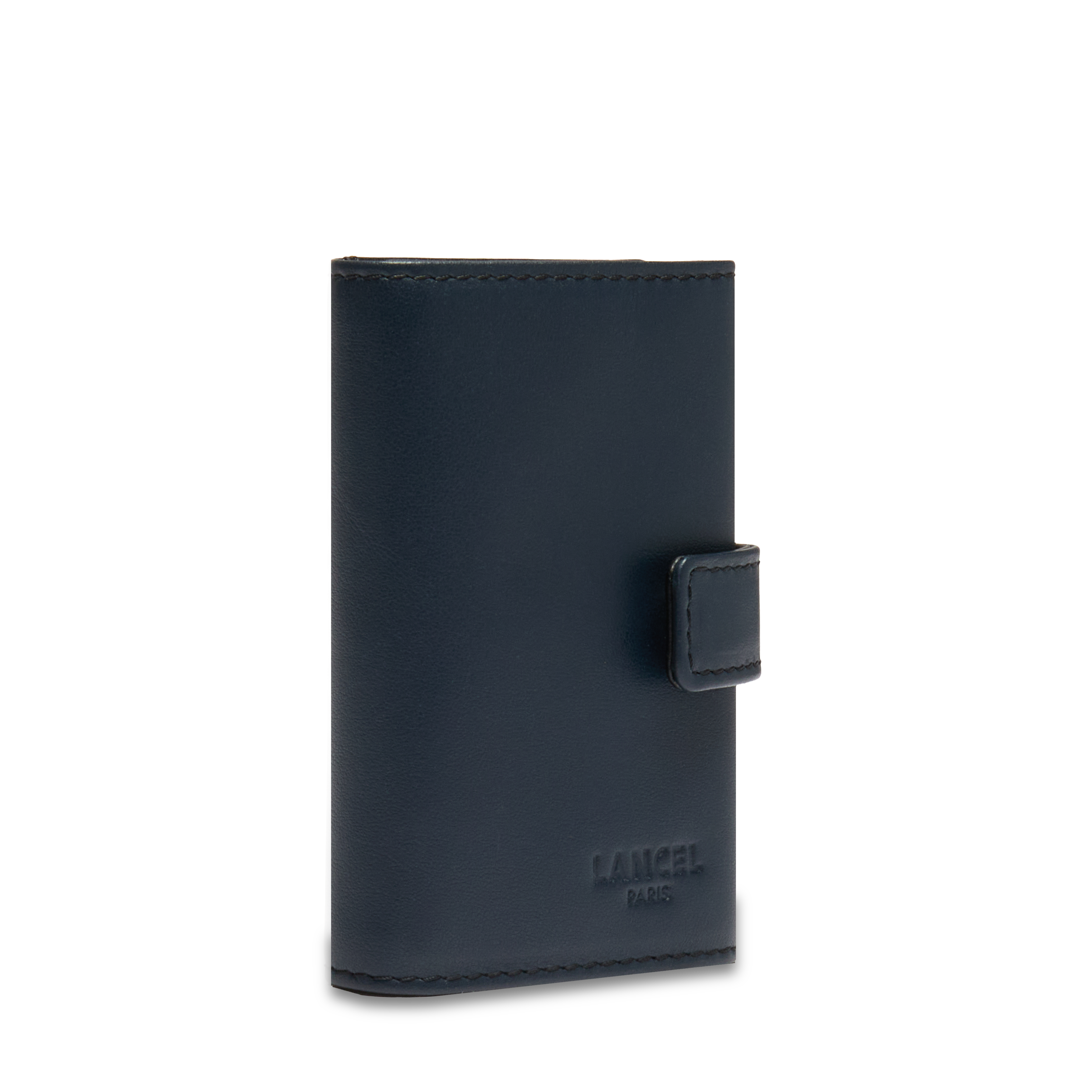 Porte-cartes léon de lancel en cuir LANCEL Bleu