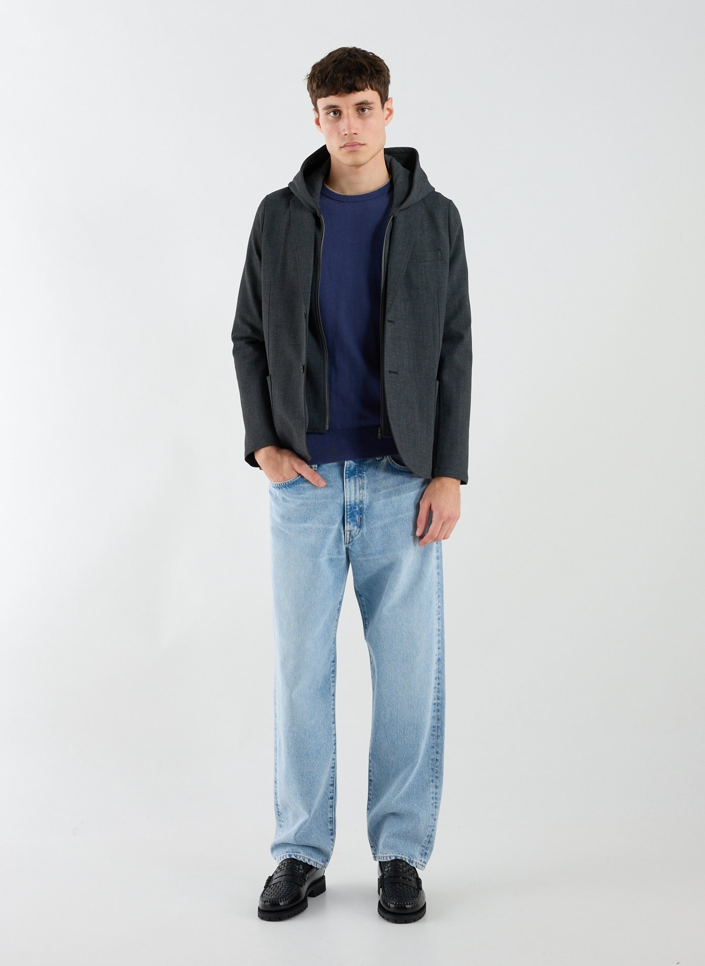 Tweed jacket with notched lapel 1789 CALA Grey