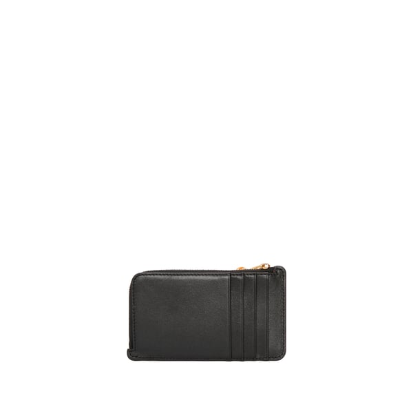 Loewe Porte-cartes Et Monnaie Knot En Cuir De Veau Nappa Brillant In Black