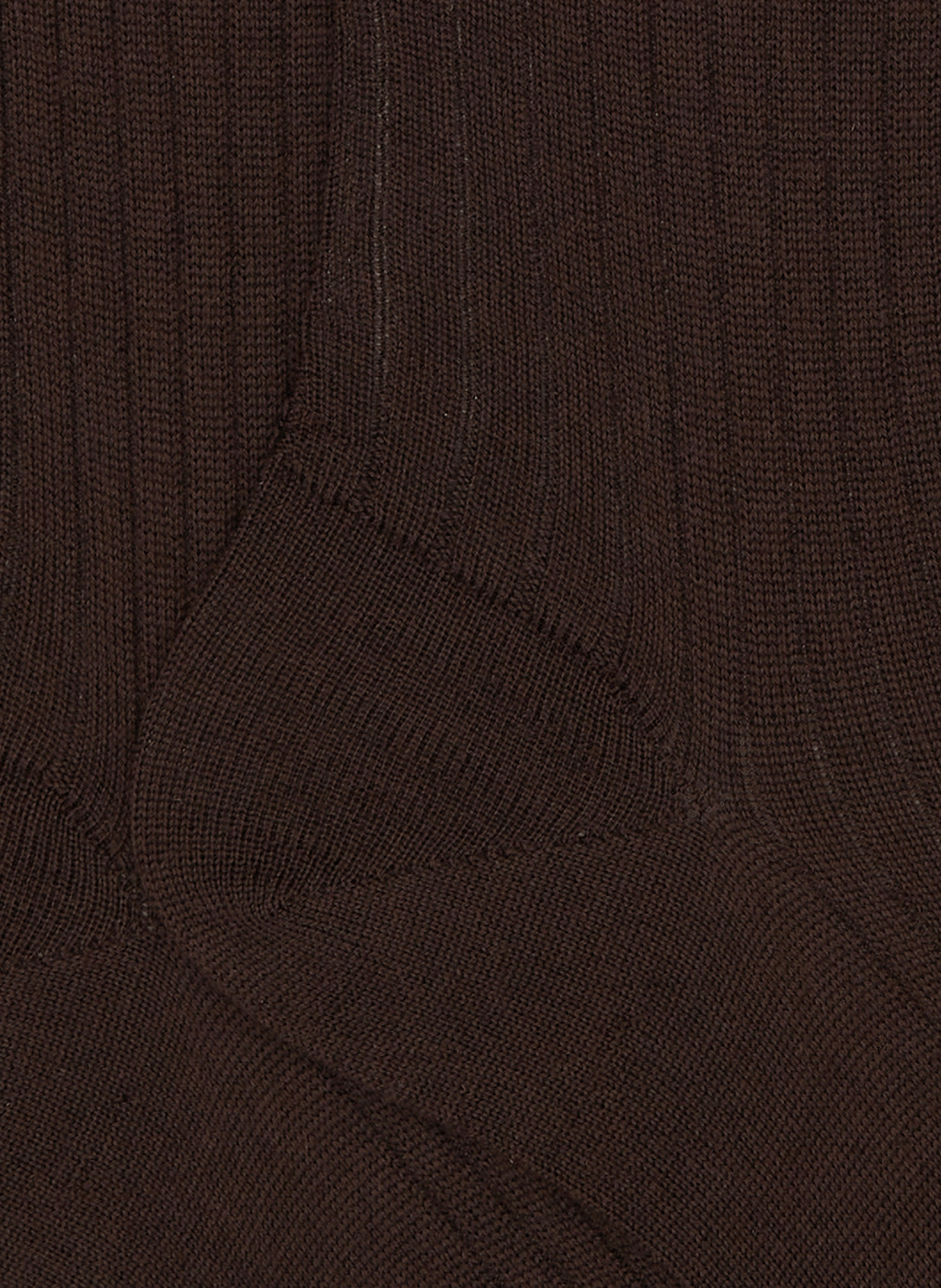 Ribbed Wool High Socks DORÉ DORÉ Brown