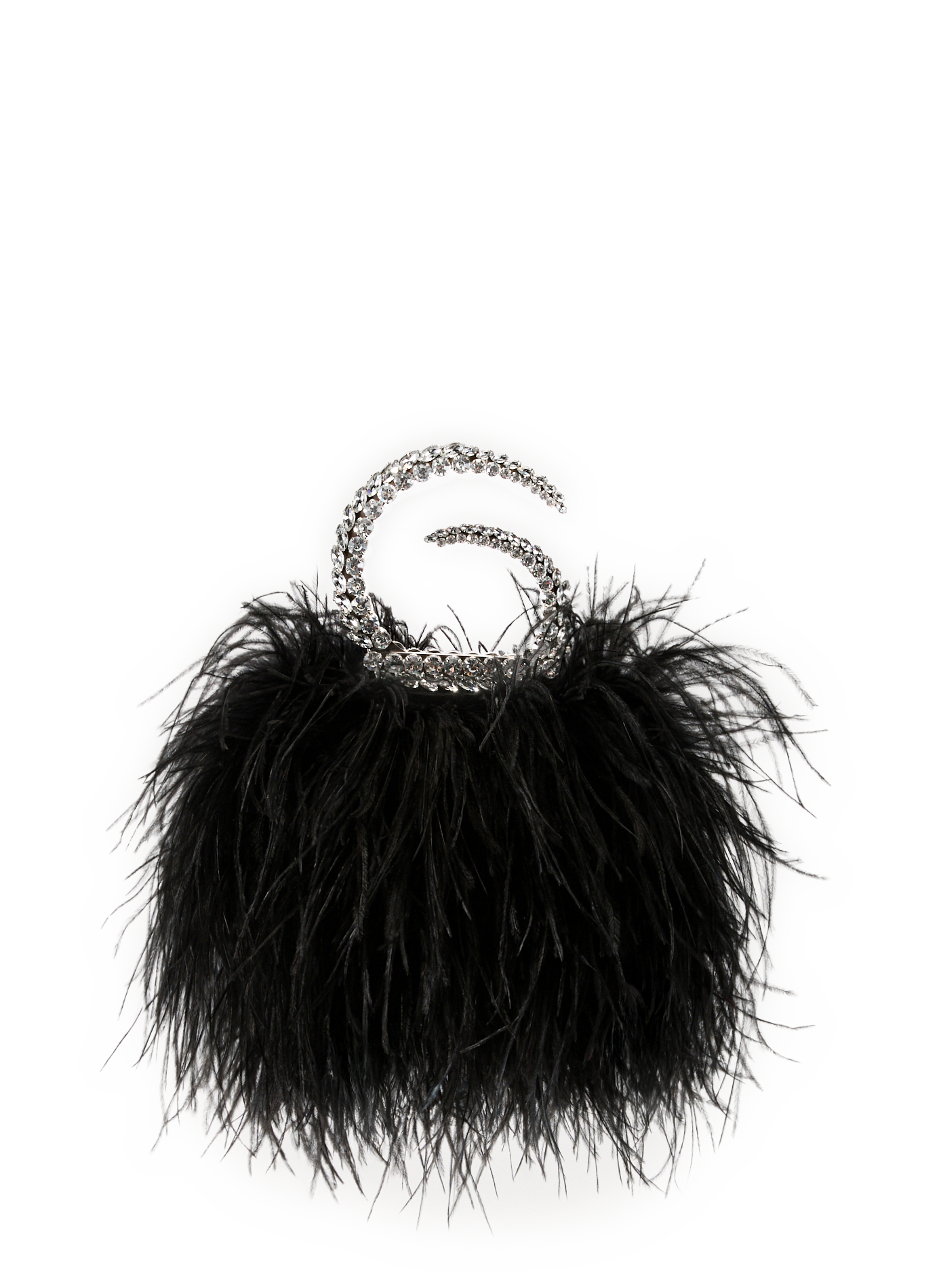 Sac à main Karma à plumes L'ALINGI Noir