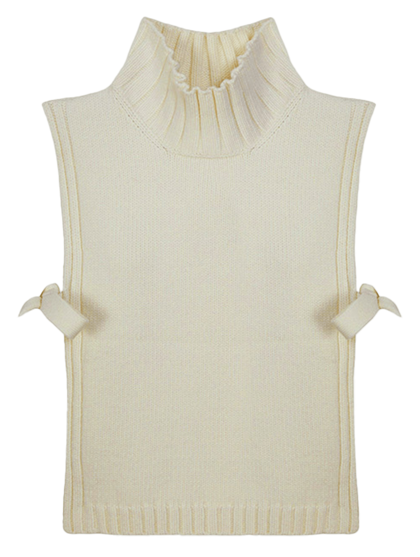 Plastron col montant en laine mélangée Or SOEUR Beige