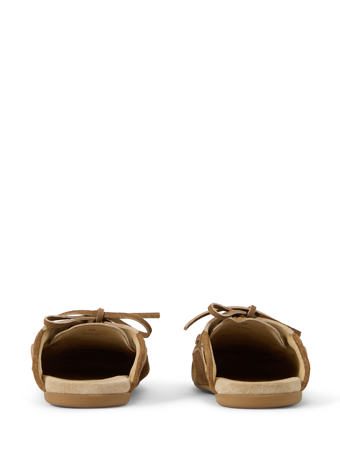 Mules en suède délavé MIU MIU Marron