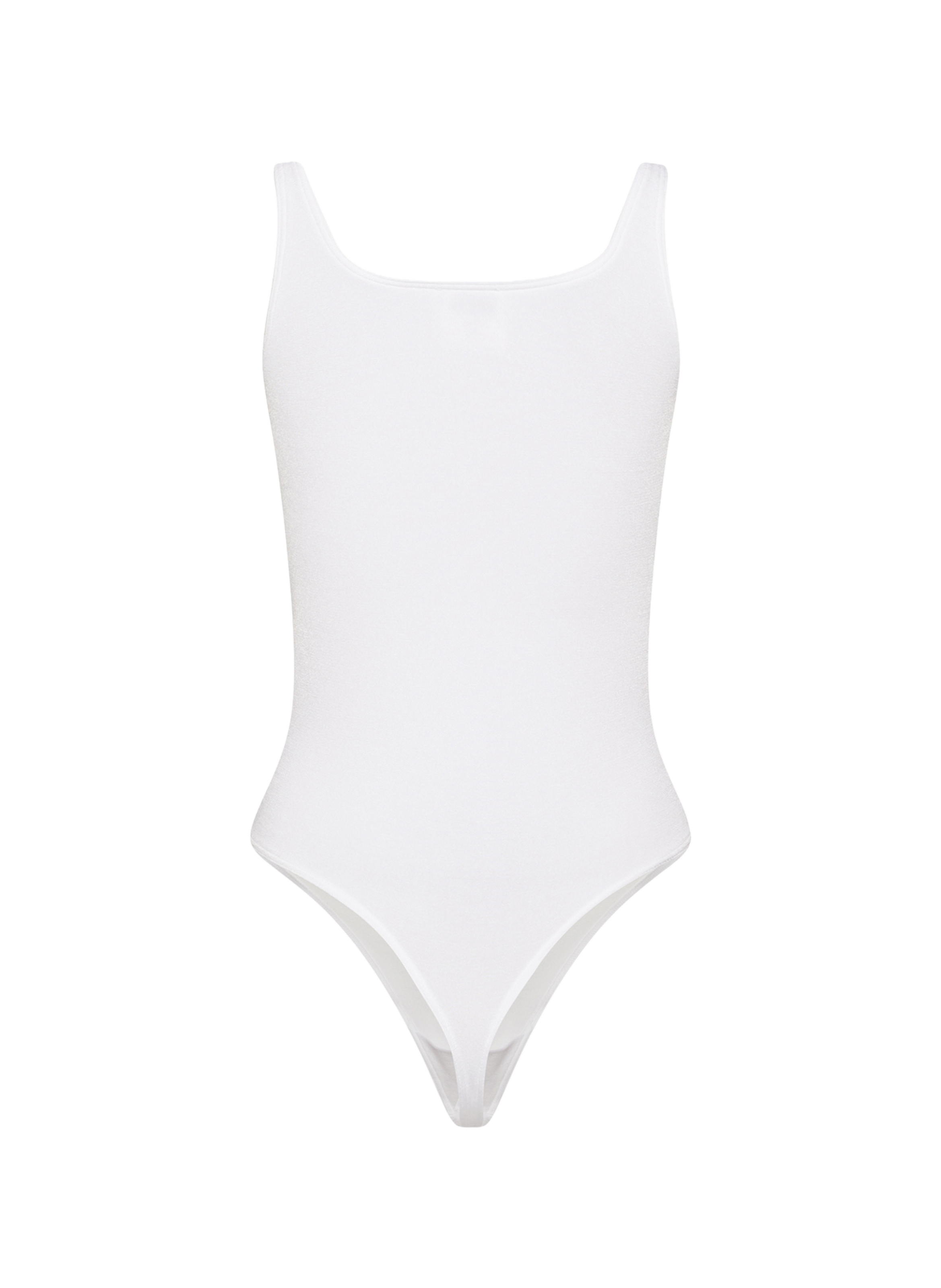 Sleeveless blended cotton bodysuit WOLFORD White