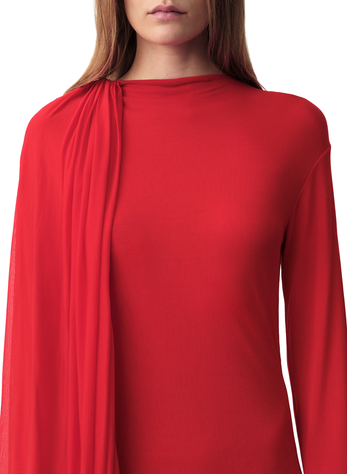 Robe longue Sara fluide Calvin Klein Collection Rouge
