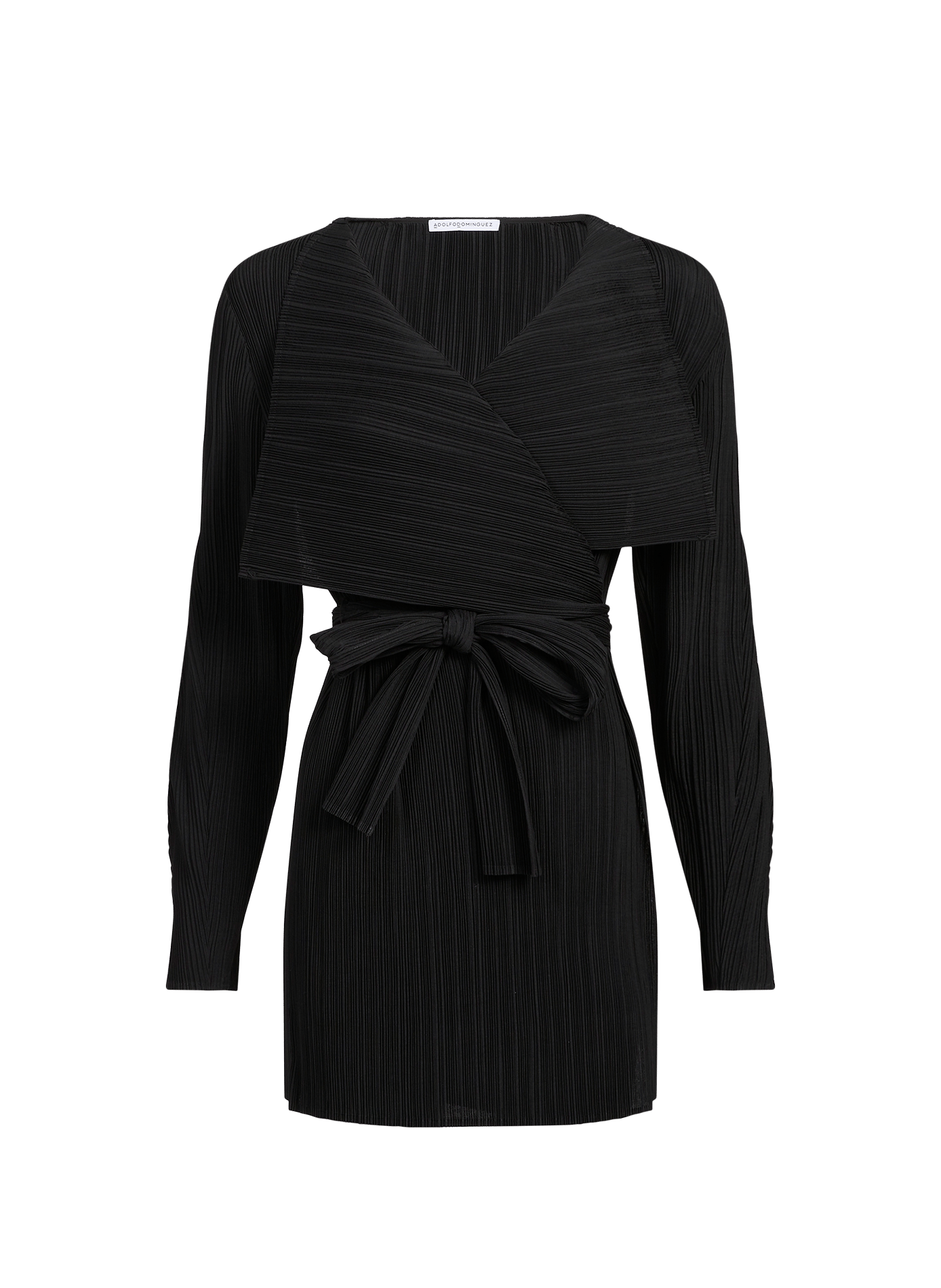 Gilet plissé oversize ADOLFO DOMINGUEZ Noir