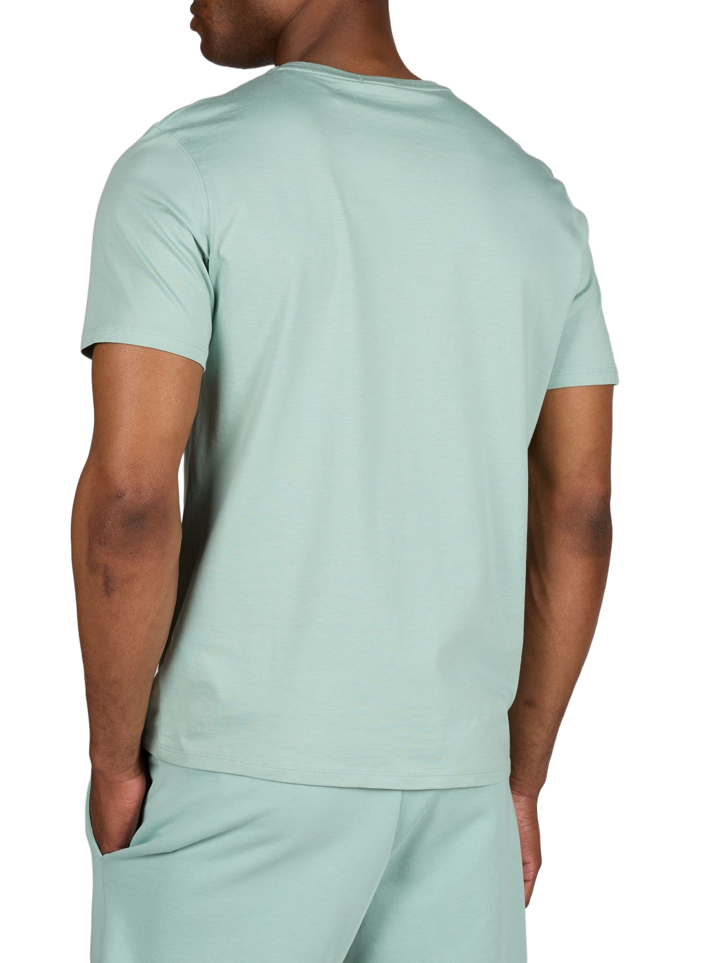 Tee-shirt droit col rond en coton EDEN PARK Bleu