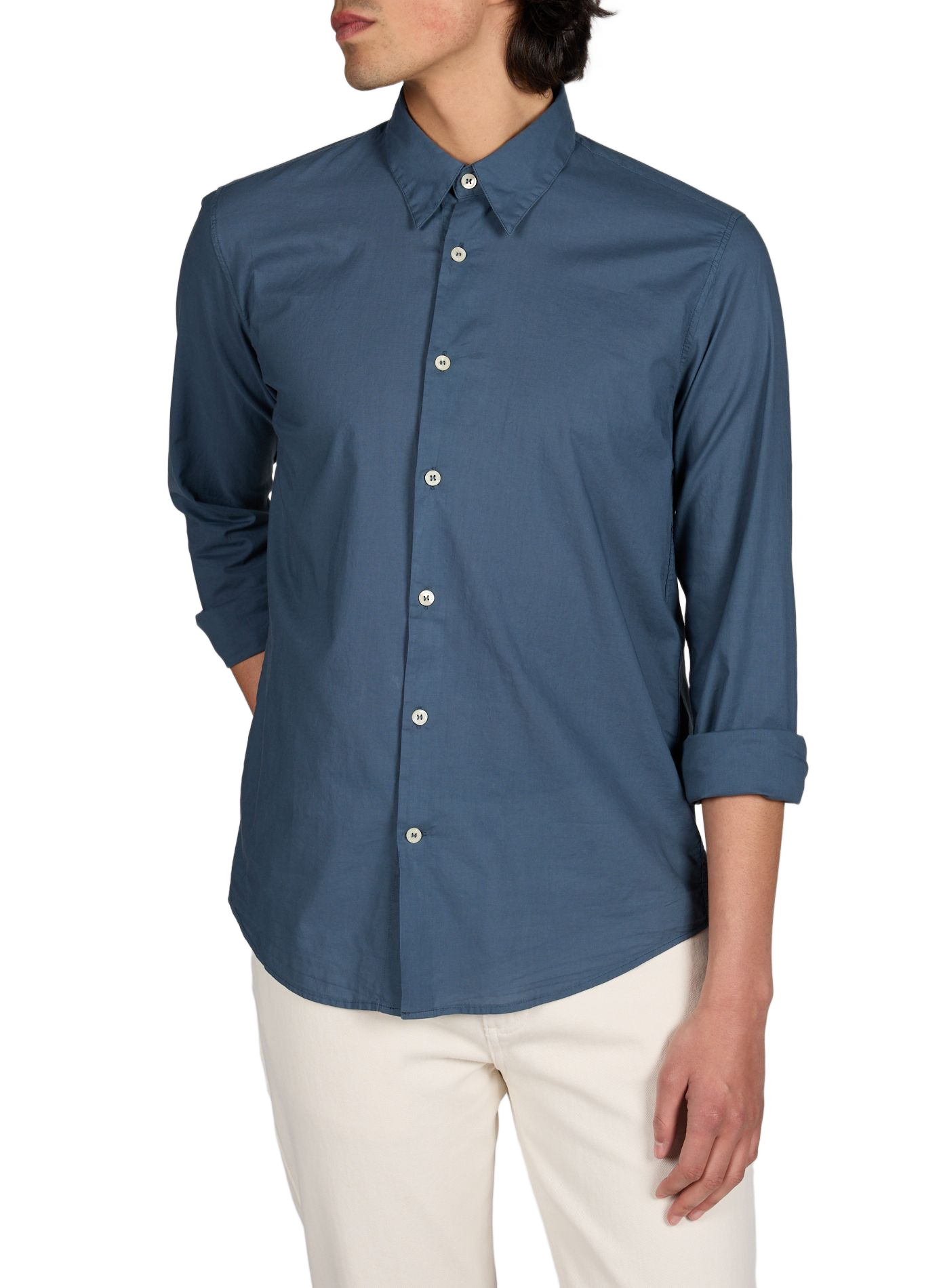 Chemise col classique en coton LAFAURIE Bleu