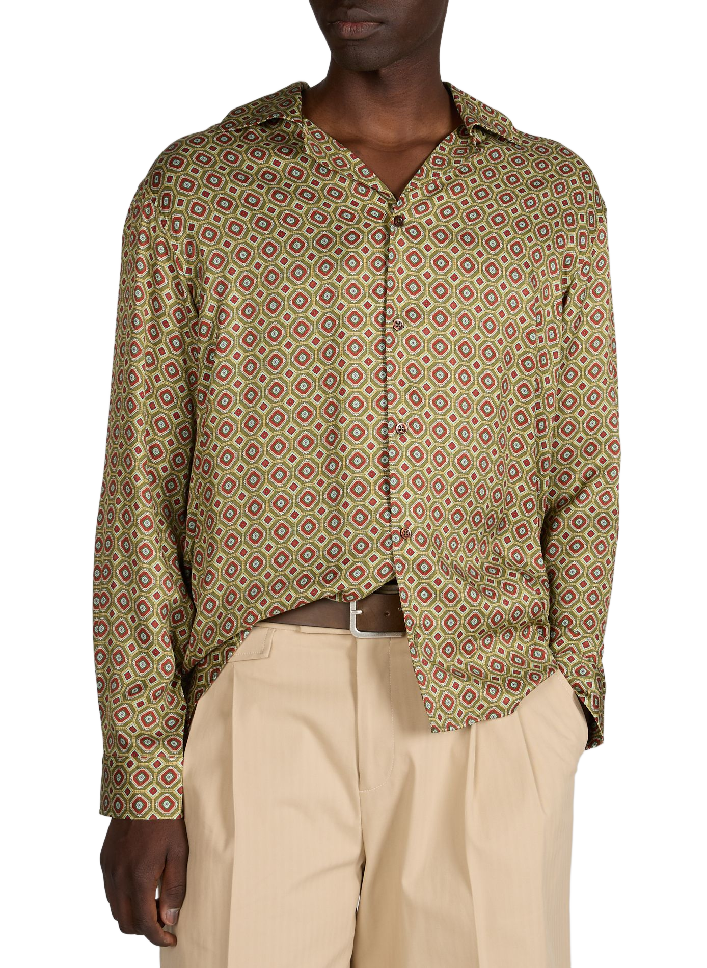 Chemise ample Géométrique imprimée DROLE DE MONSIEUR