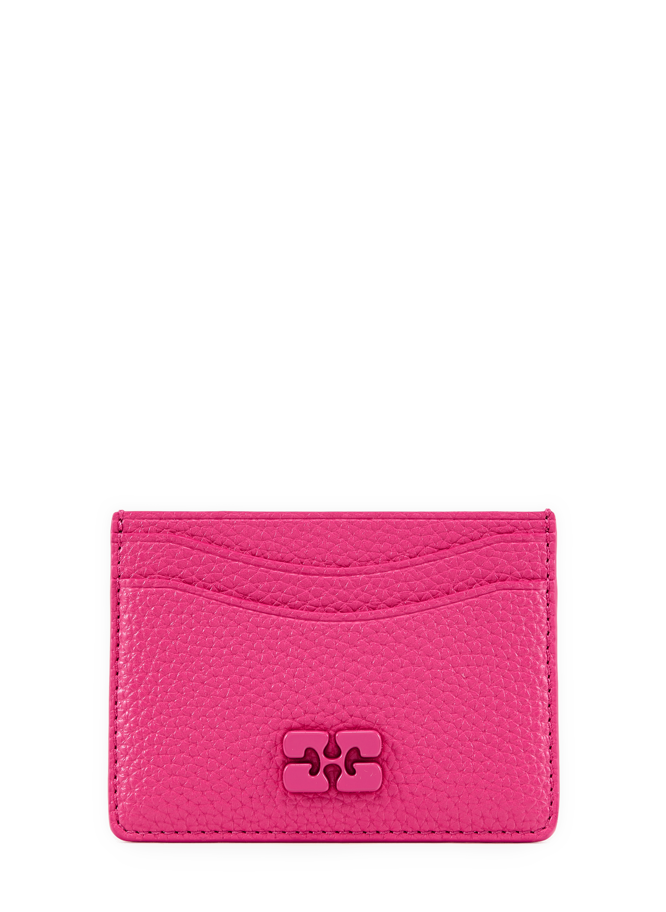 Grained cardholder GANNI Pink