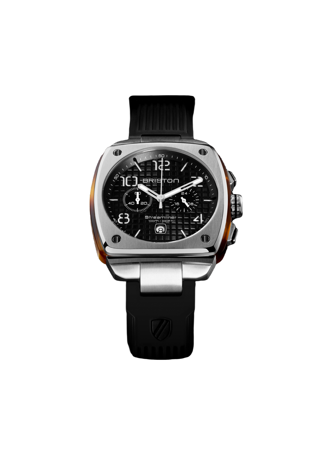 Montre Streamliner Urban en caoutchouc BRISTON Blanc