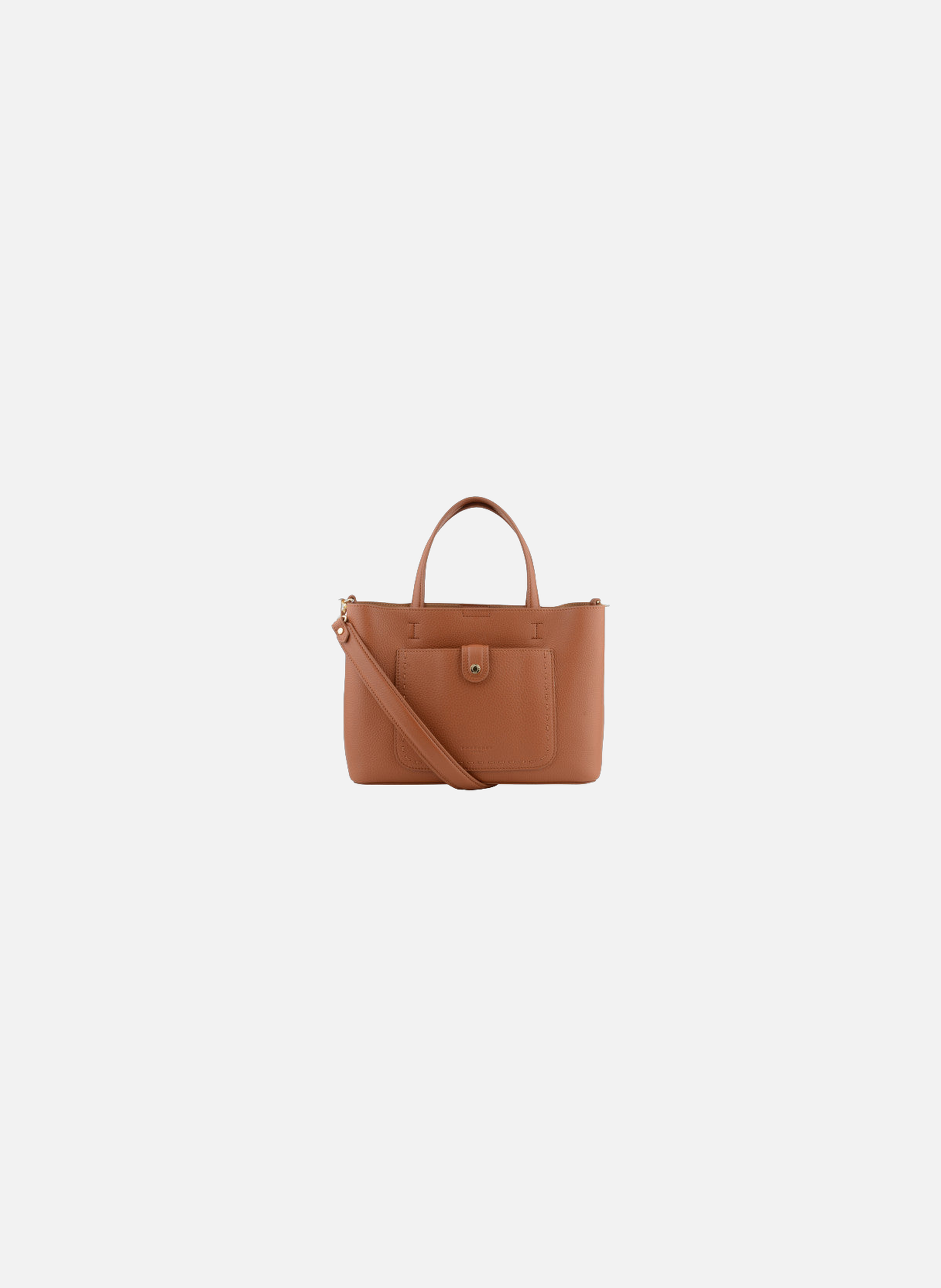 Bride soft | sac à main en cuir de vachette POURCHET Marron