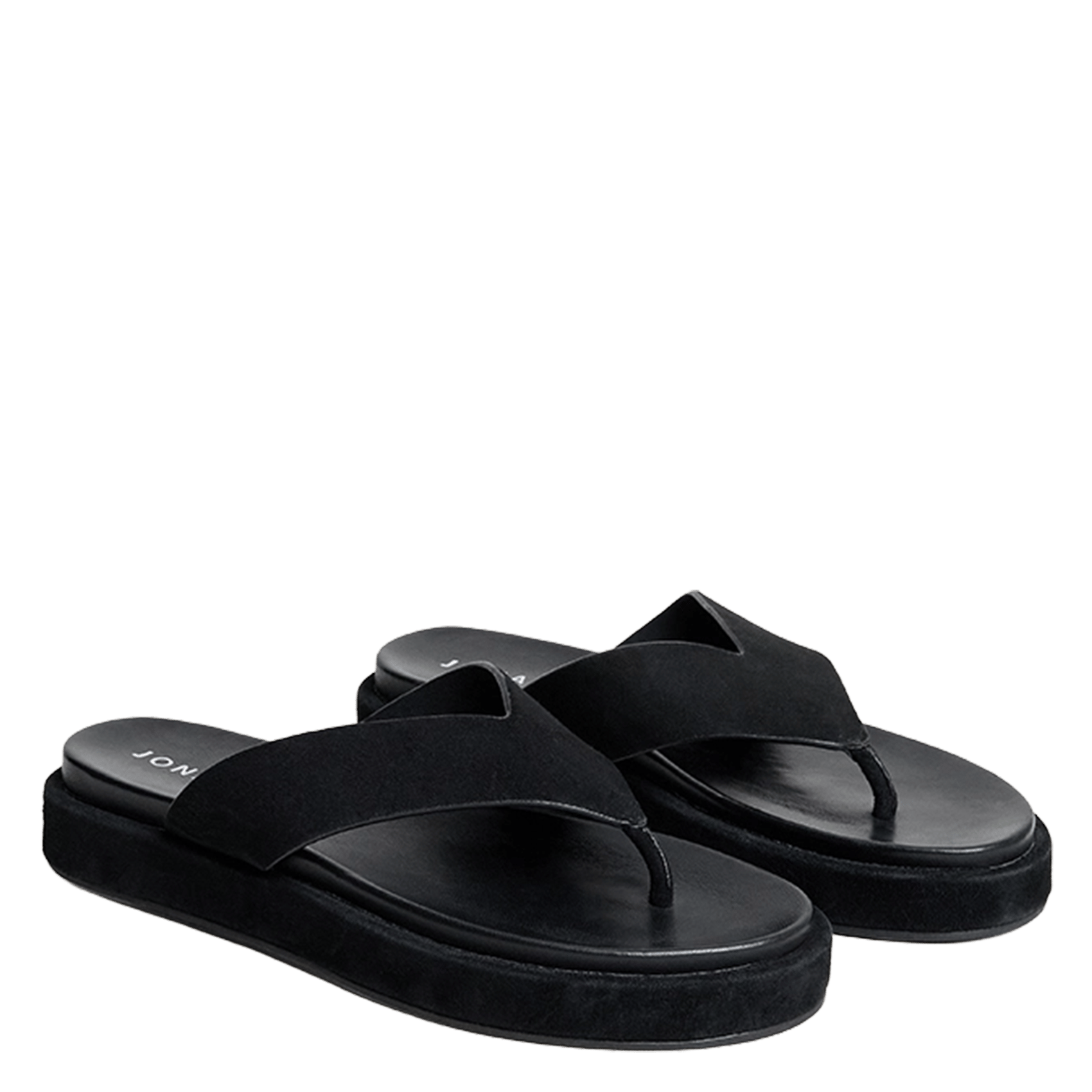 Mules en cuir velours wiwi JONAK Noir