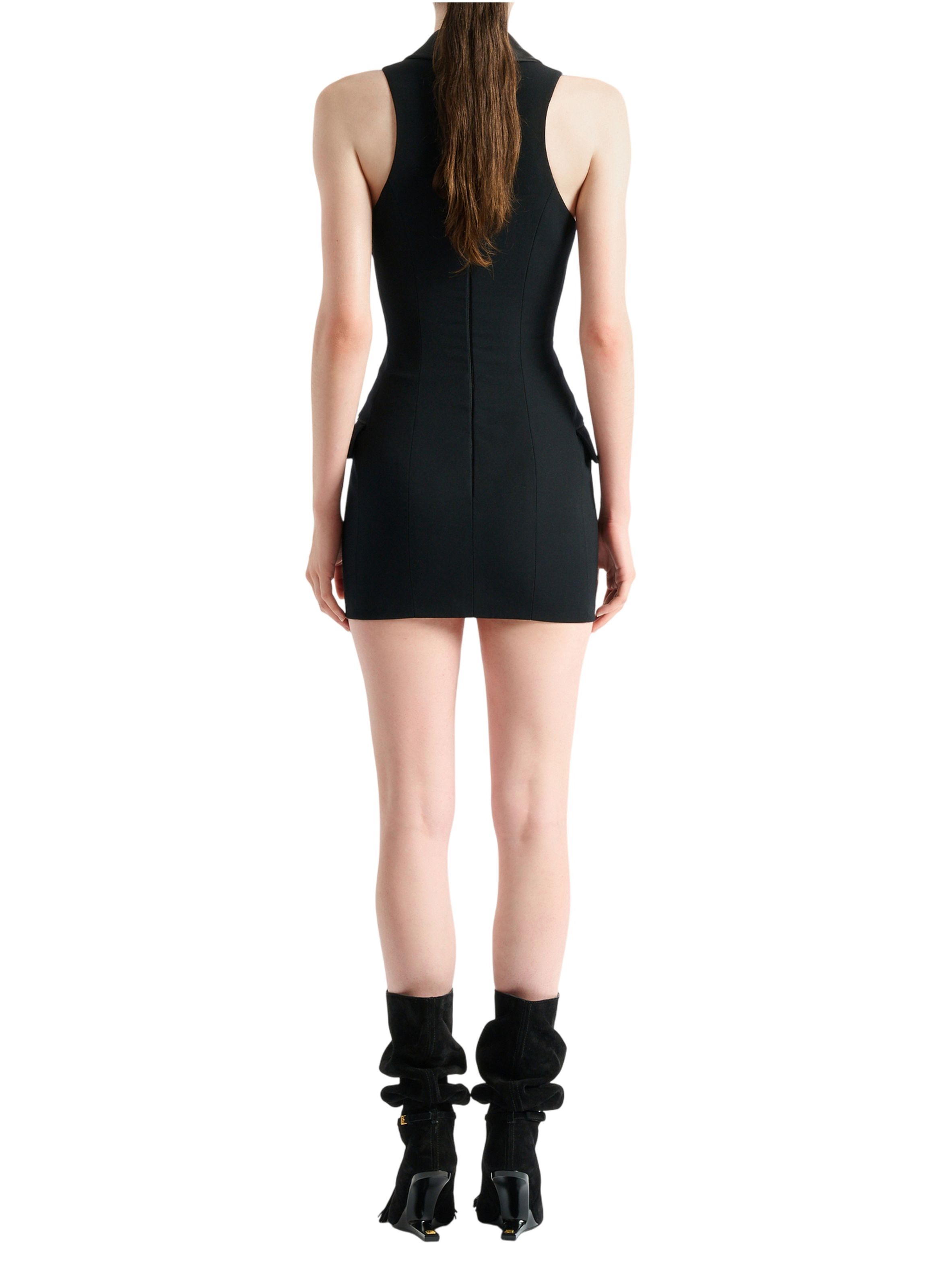 Robe courte ceinturée BALMAIN Noir