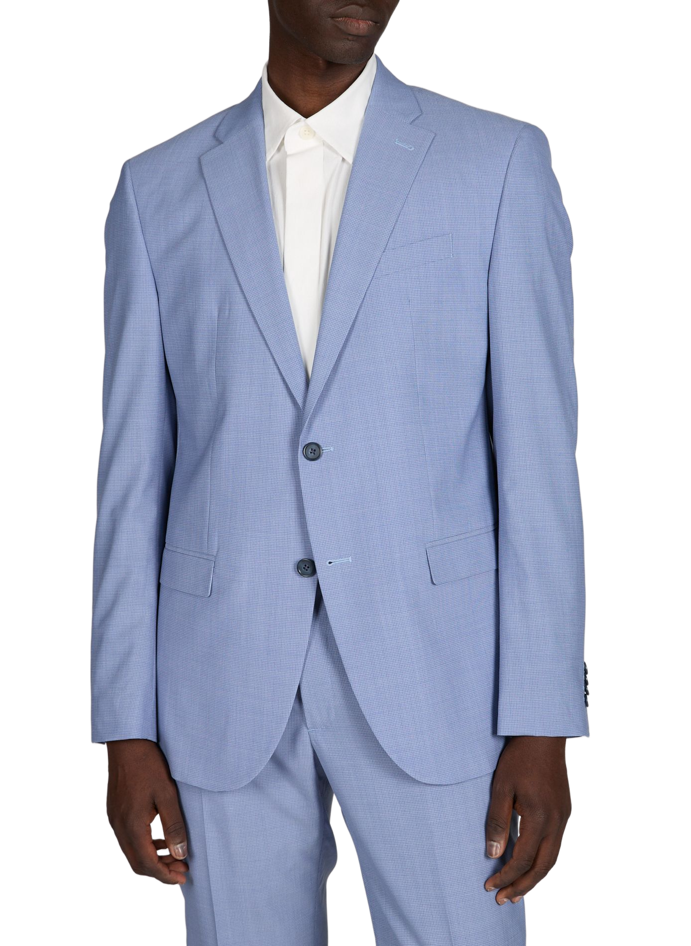 Blazer a quadri in lana PIERRE CARDIN Blu
