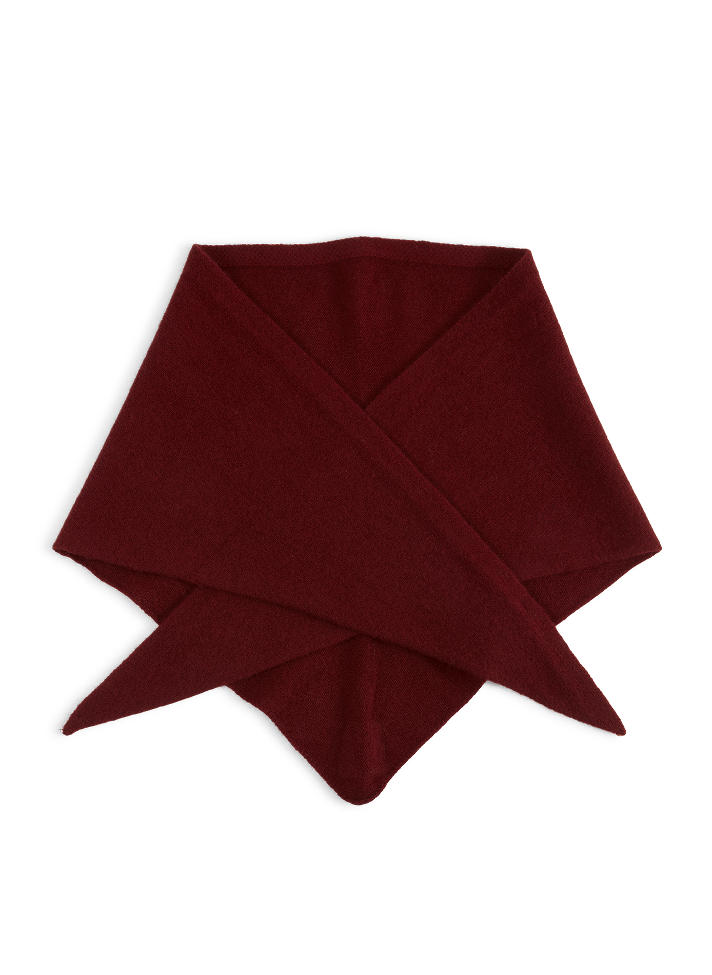 Schal mit spitzer Kante aus Wolle SAISON 1865 Rot