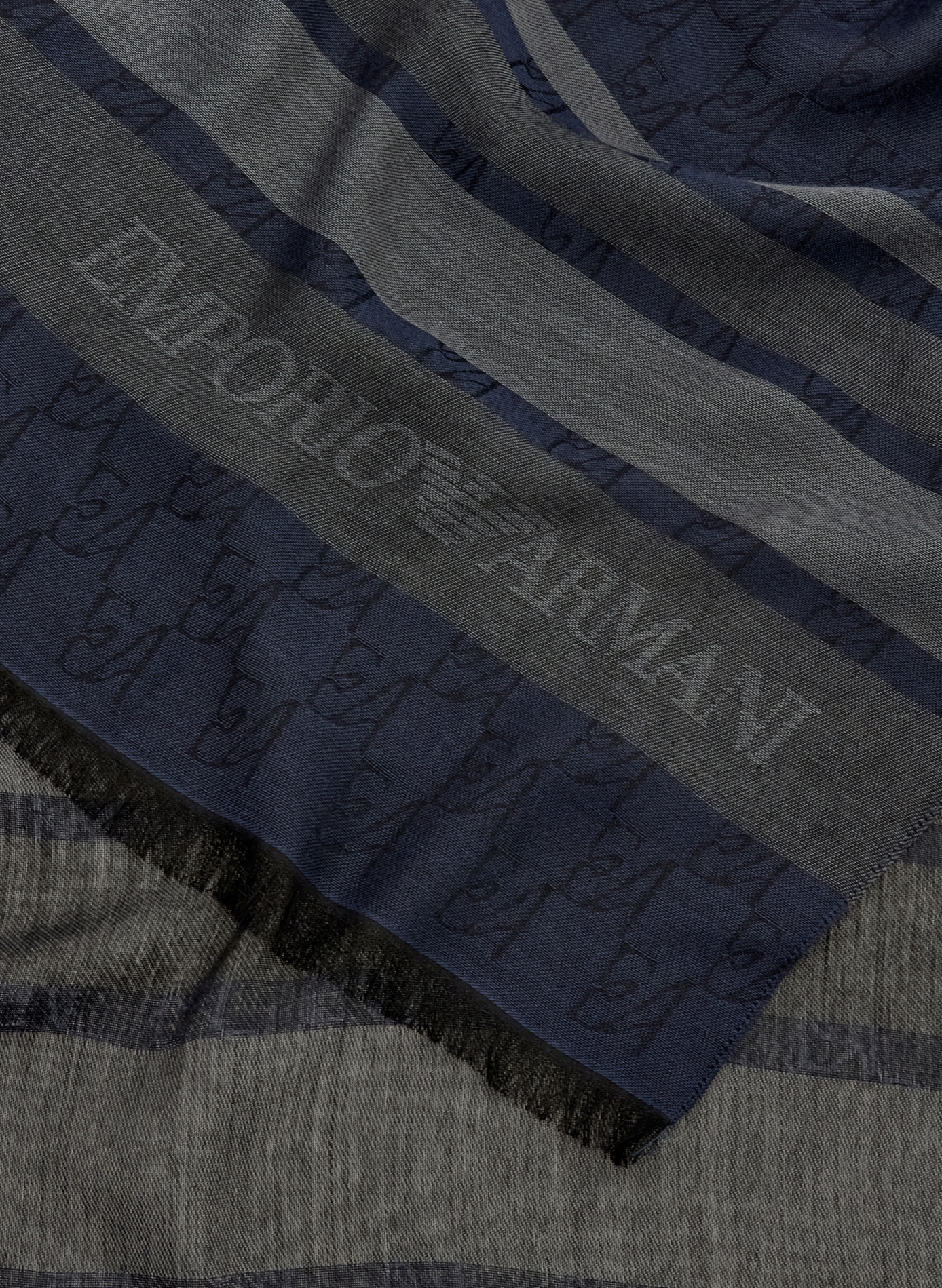 Scarf with pattern and fringes EMPORIO ARMANI Multicolour