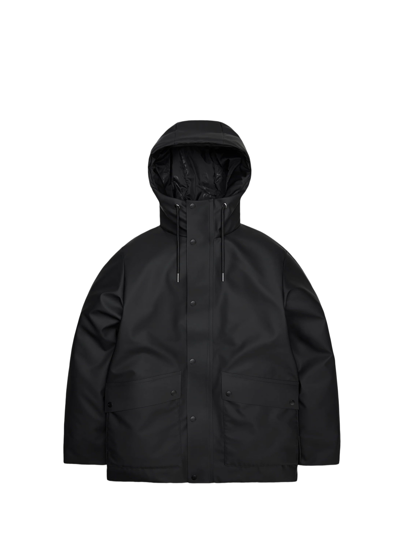 Straight hooded parka RAINS Black