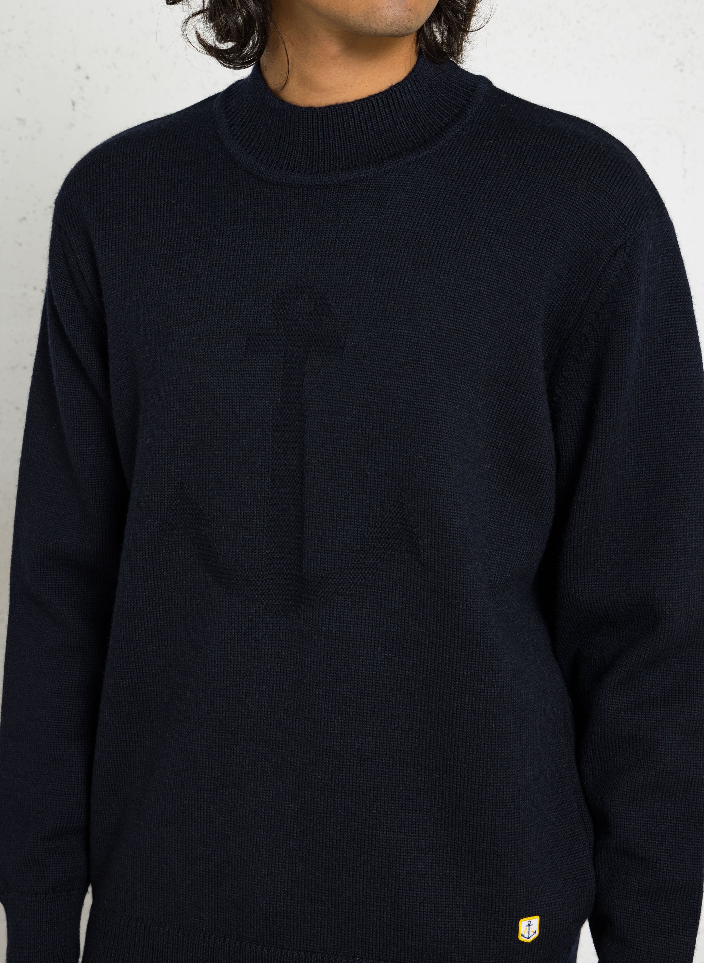 Pull droit en laine ARMOR-LUX Bleu