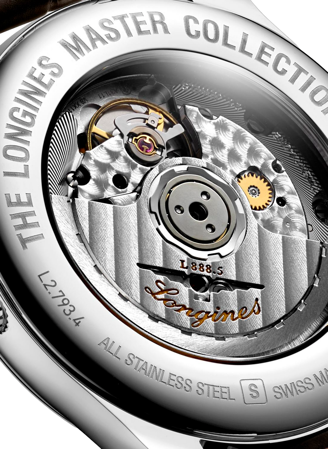 Montre automatique The Longines Master Collection en cuir LONGINES Blanc