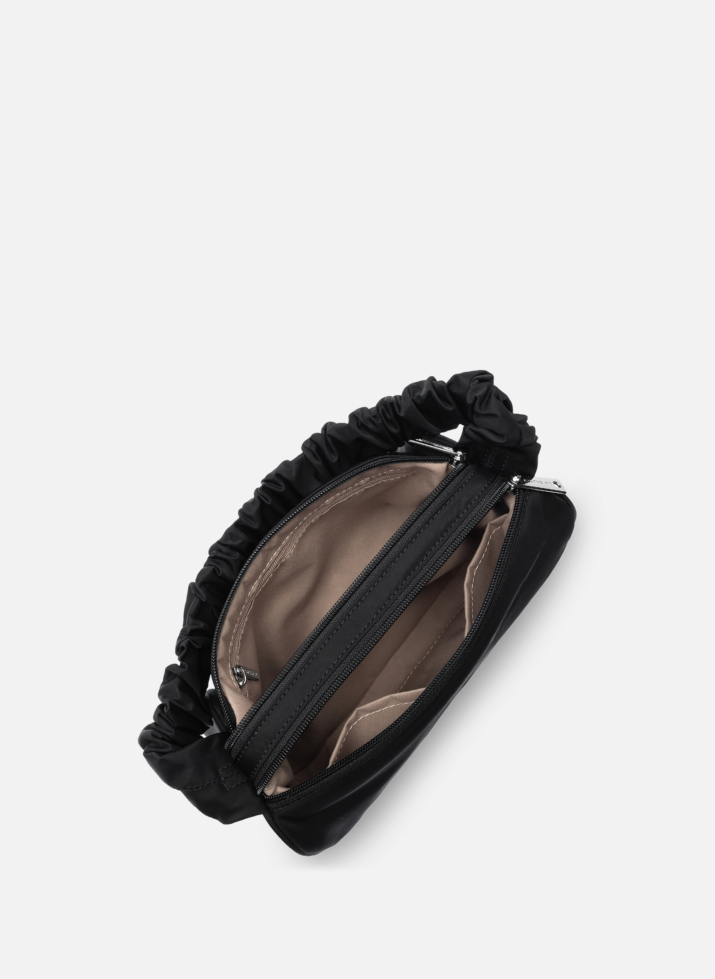 Rechthoekige tas - basic scrunchie LANCASTER Zwart