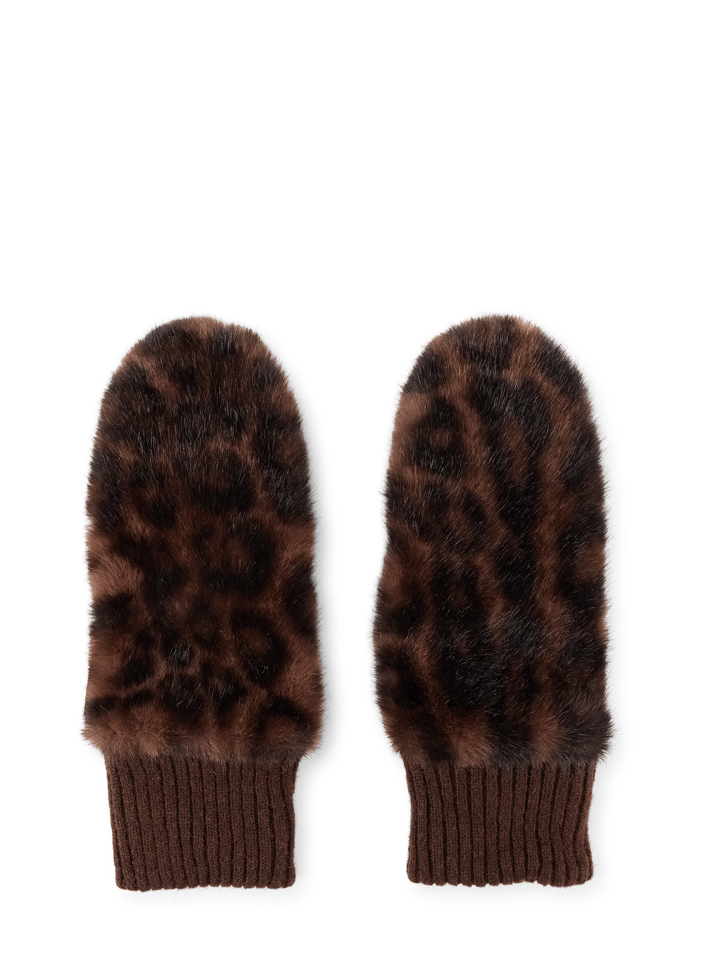 Faux fur-effect gloves BELLEROSE Multicolour
