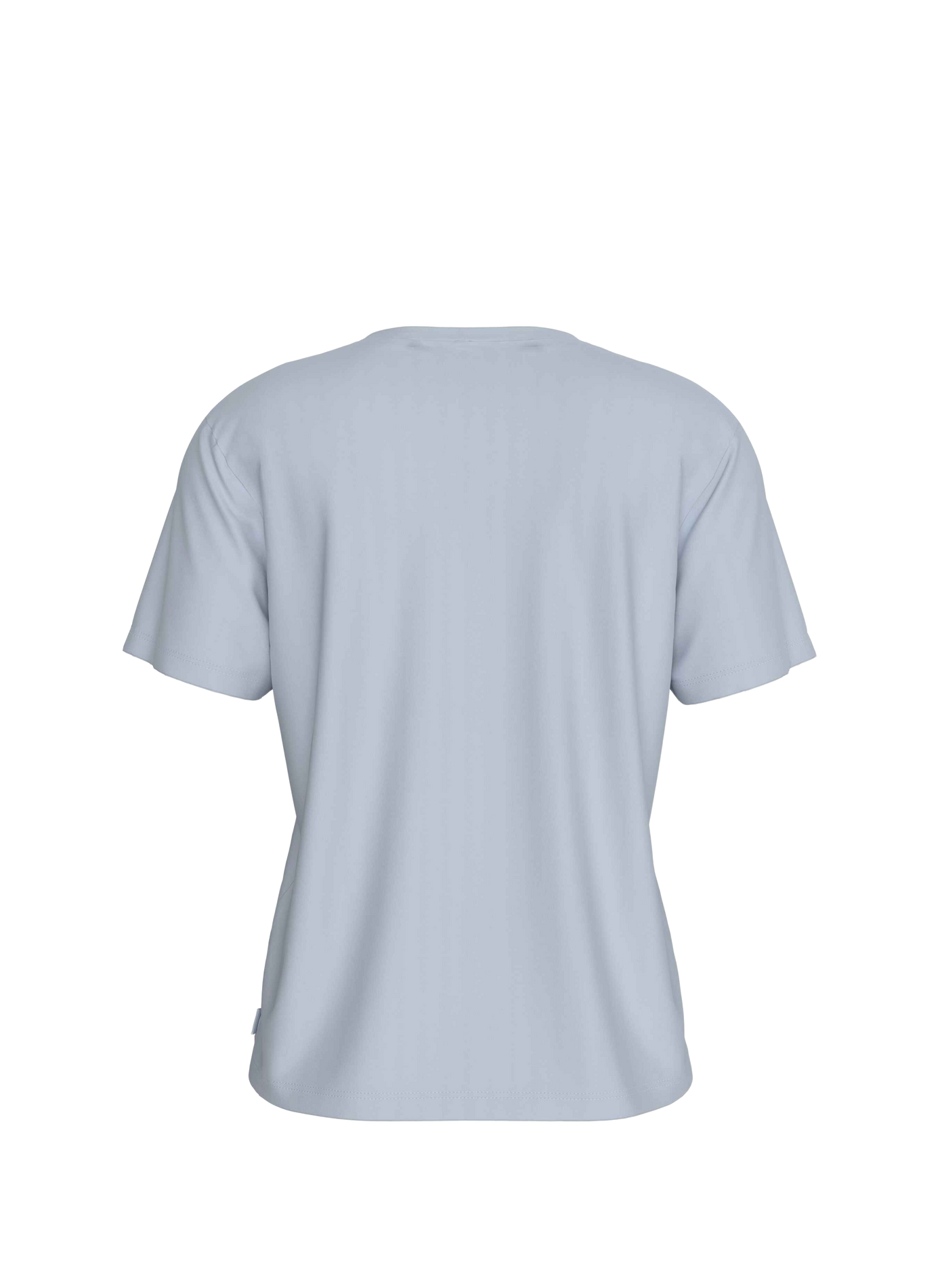 T-shirt met ronde hals en recht model | Blauw CALVIN KLEIN Dames