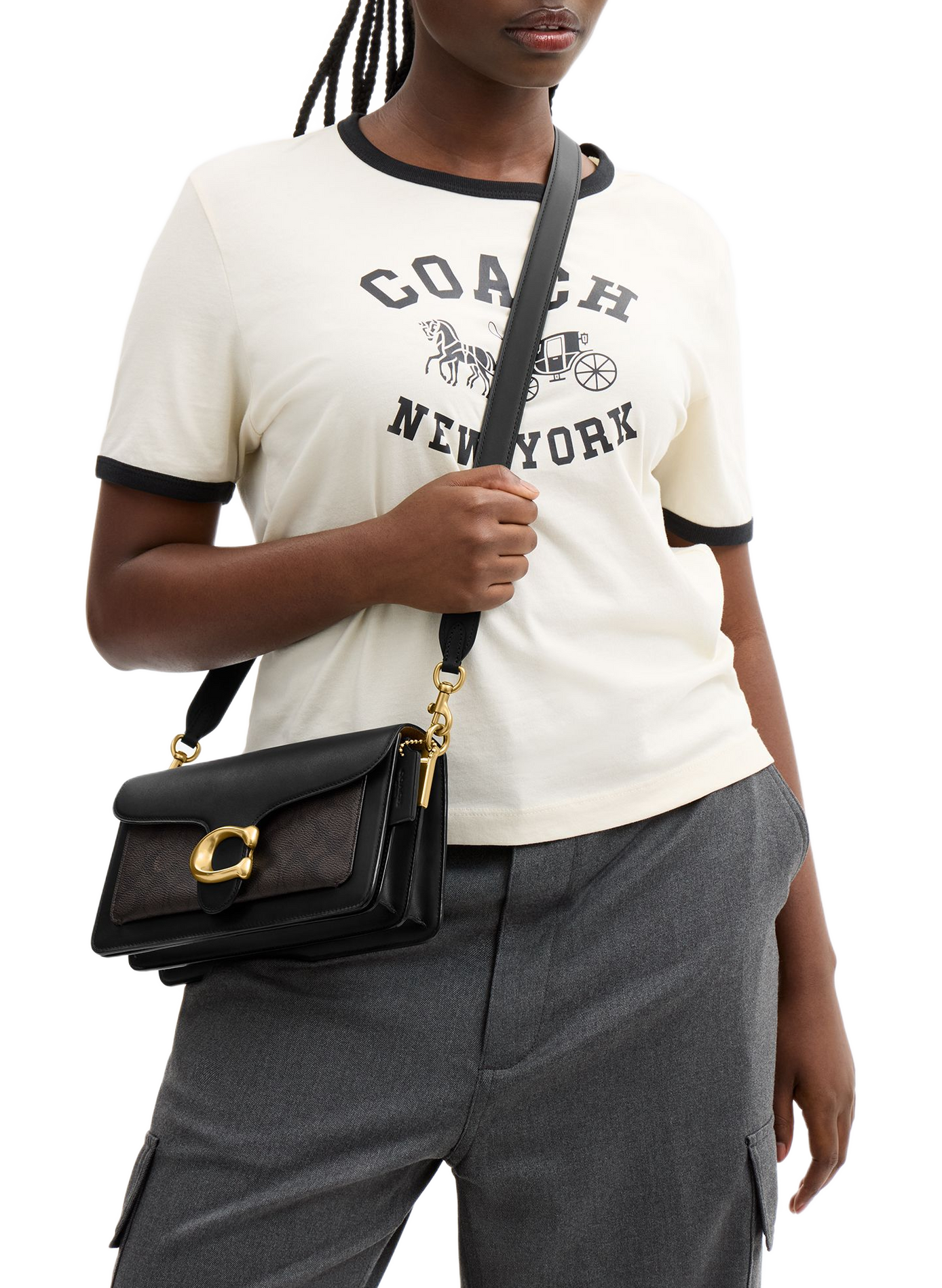 Tabby 29 Leather Shoulder Bag COACH Black