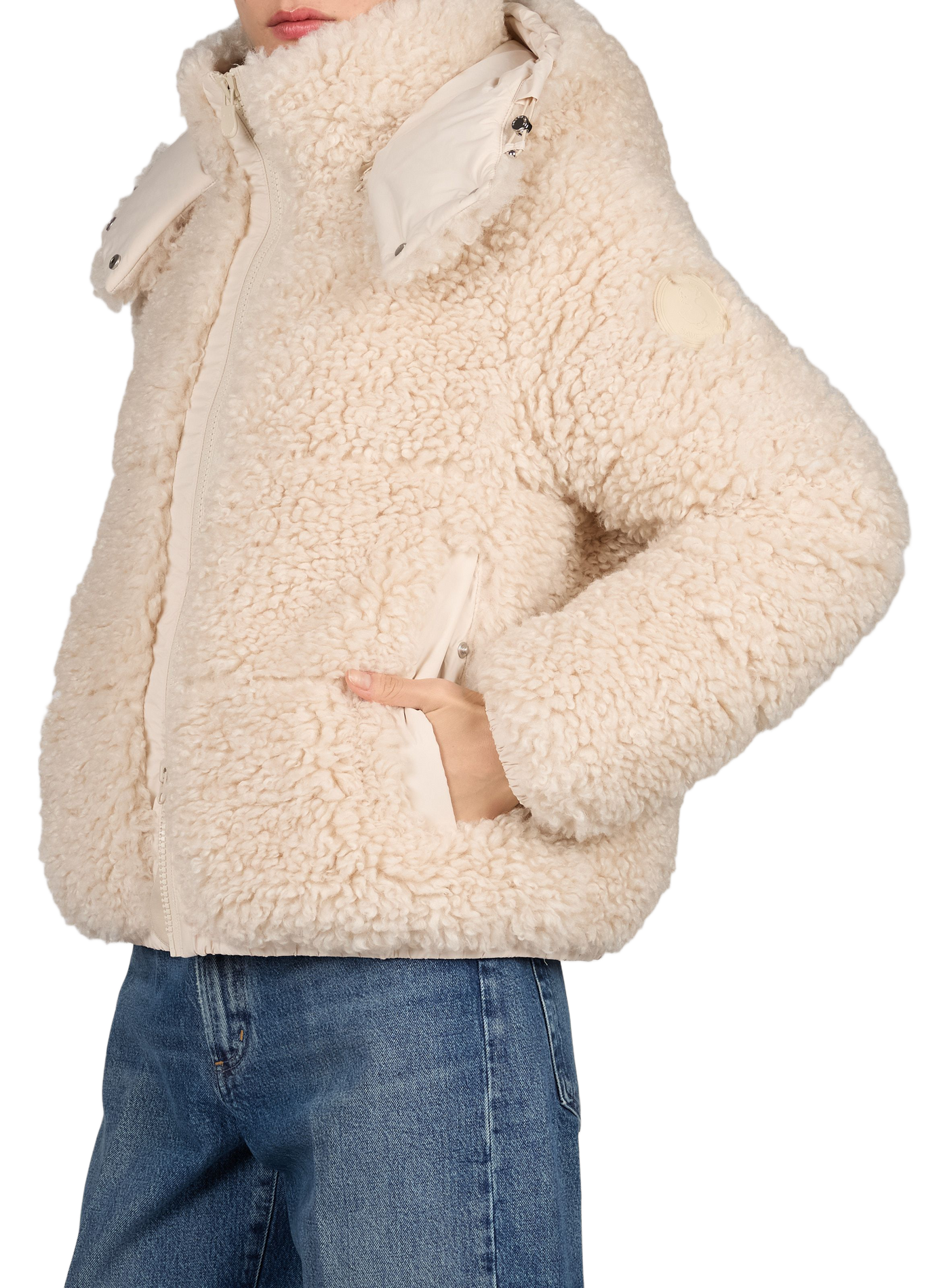Sherpa-Steppjacke mit Stehkragen SAVE THE DUCK Beige