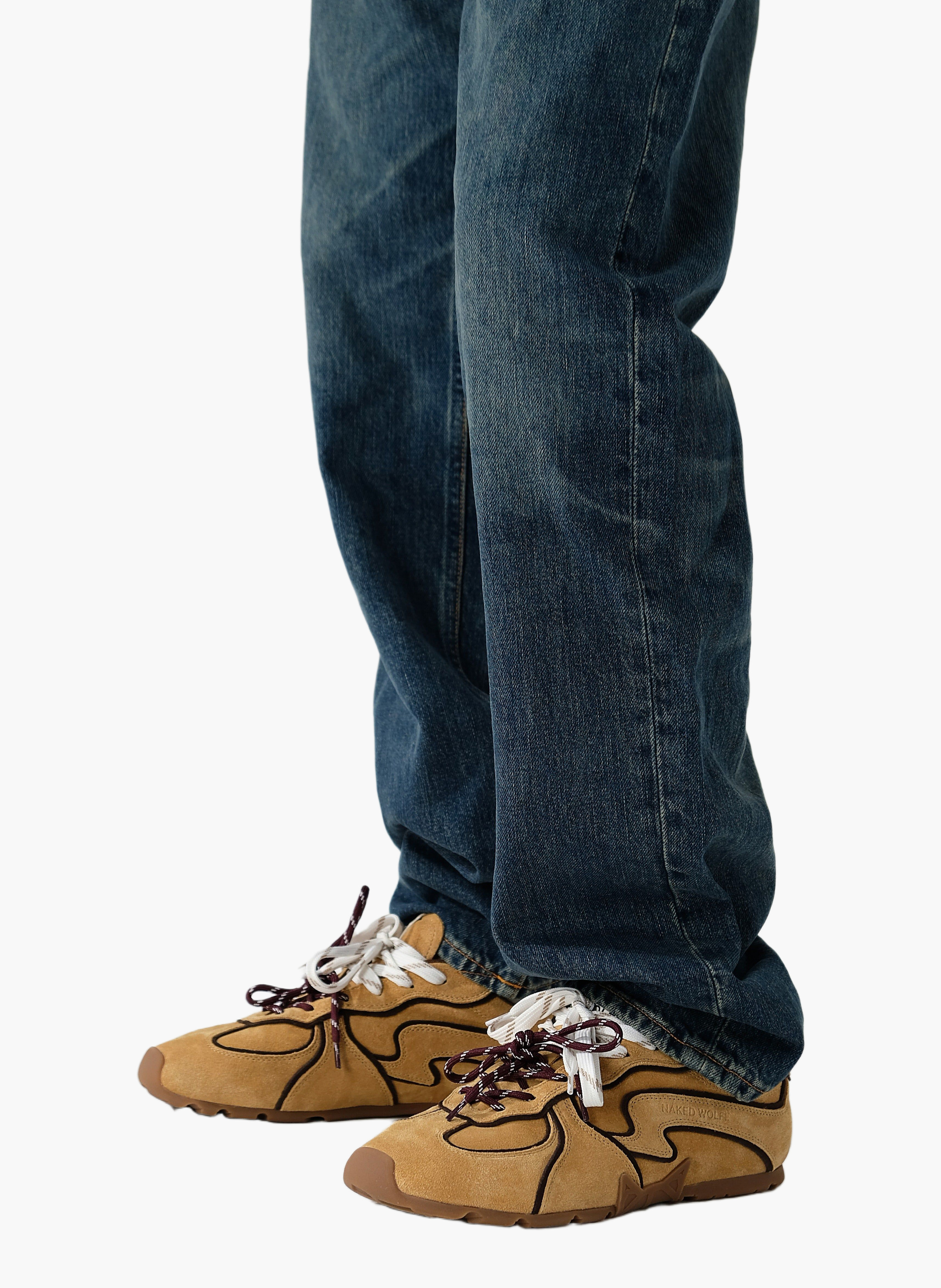 Baskets ace m en daim NAKED WOLFE Marron